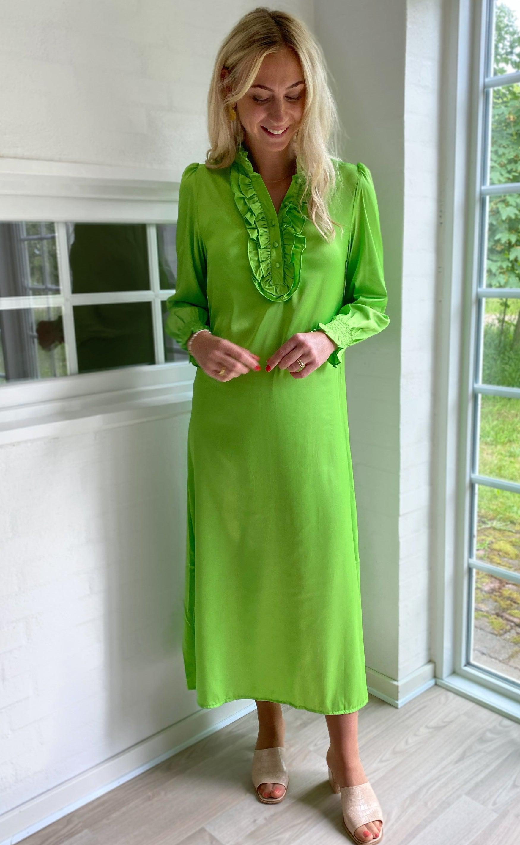 INA Copenhagen Kjole - Cami long - Green