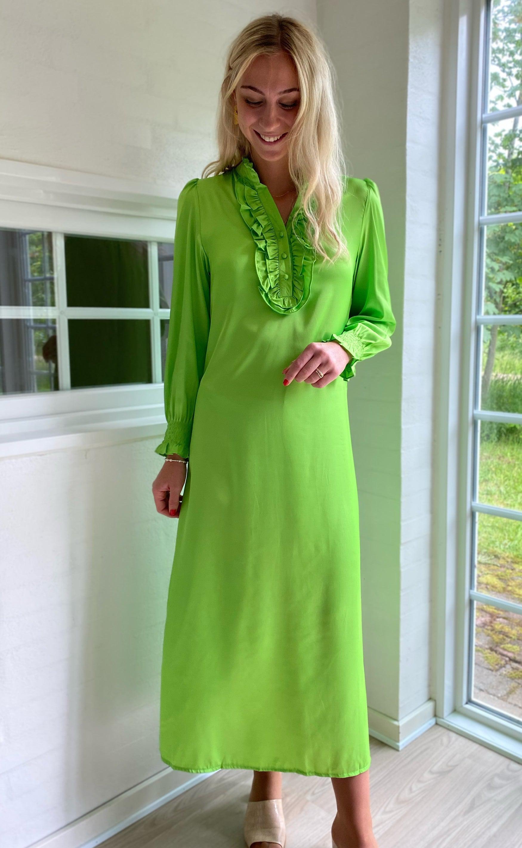 INA Copenhagen Kjole - Cami long - Green