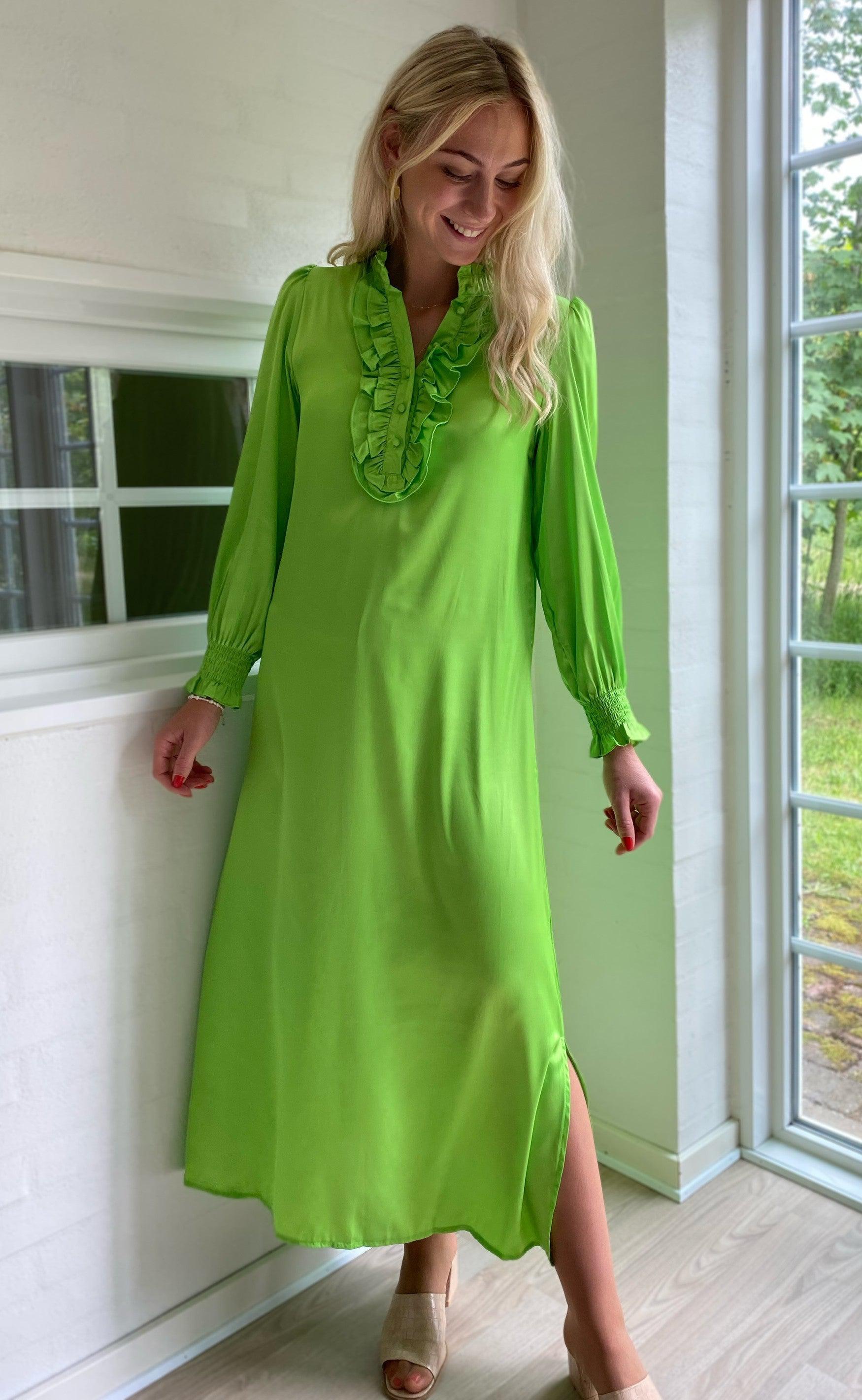 INA Copenhagen Kjole - Cami long - Green