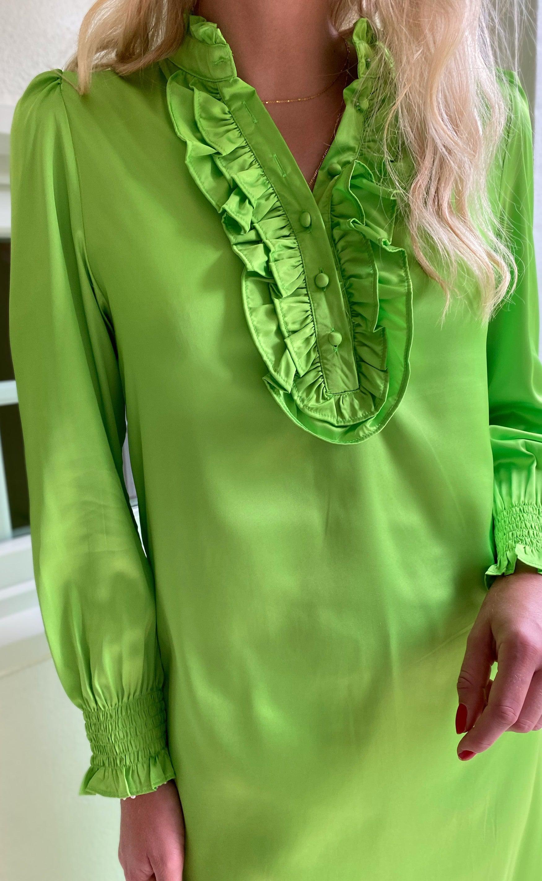 INA Copenhagen Kjole - Cami long - Green