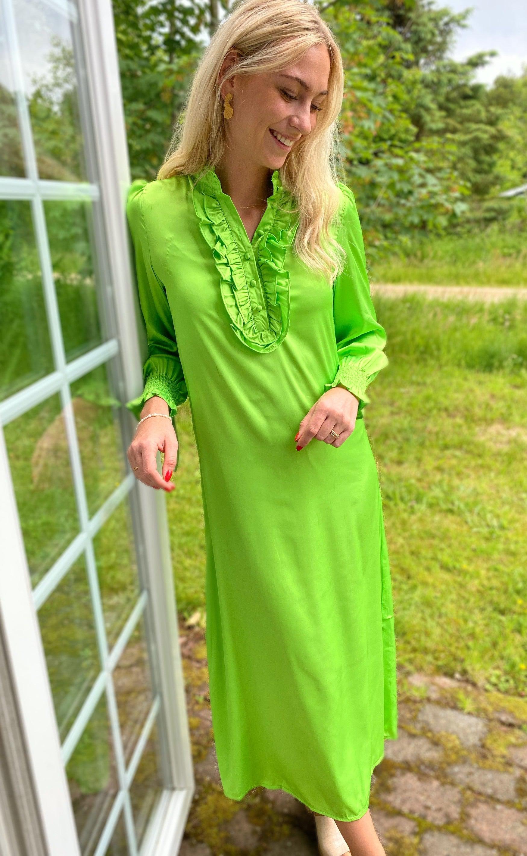 INA Copenhagen Kjole - Cami long - Green
