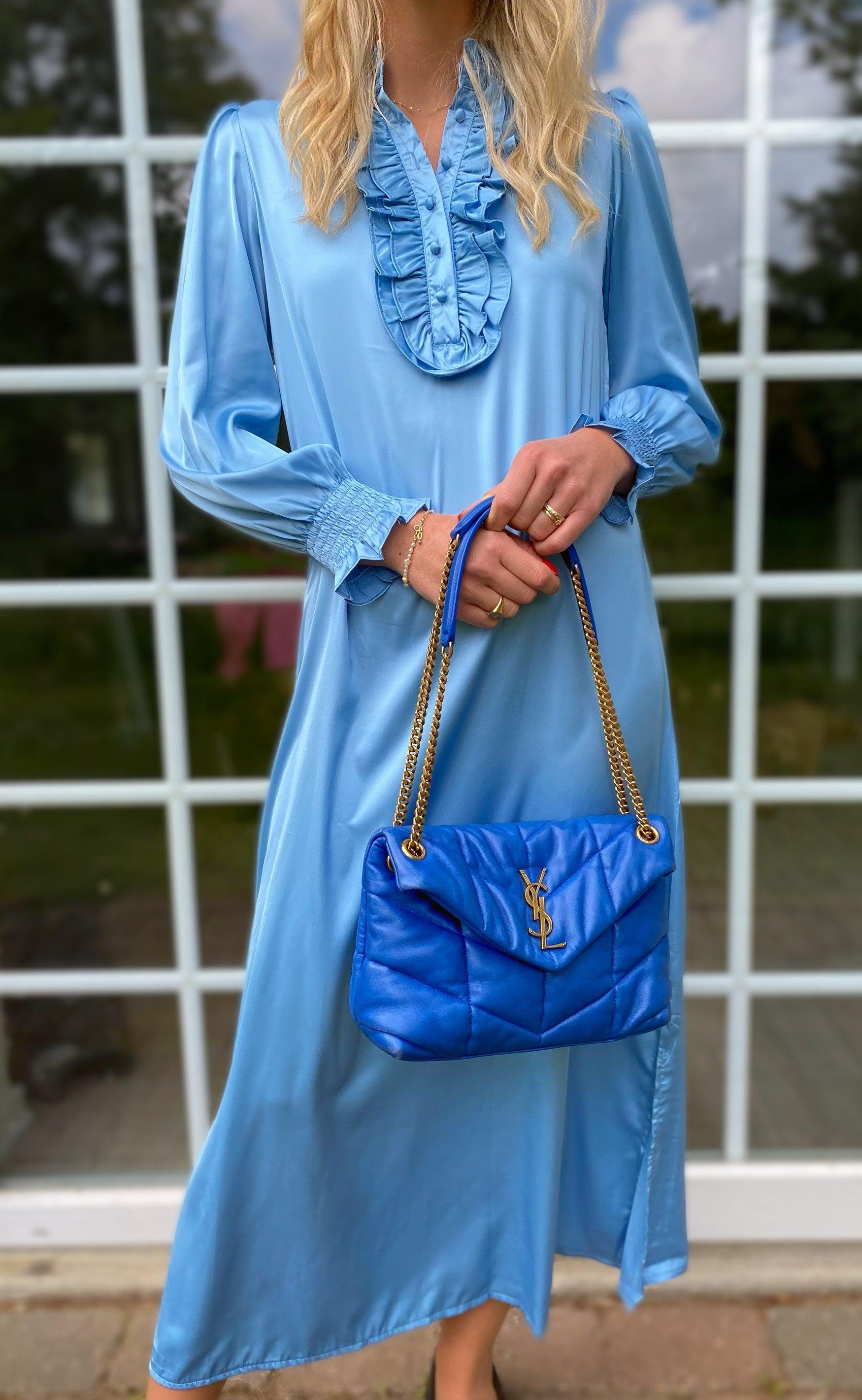 INA Copenhagen Kjole - Cami long - Light Blue