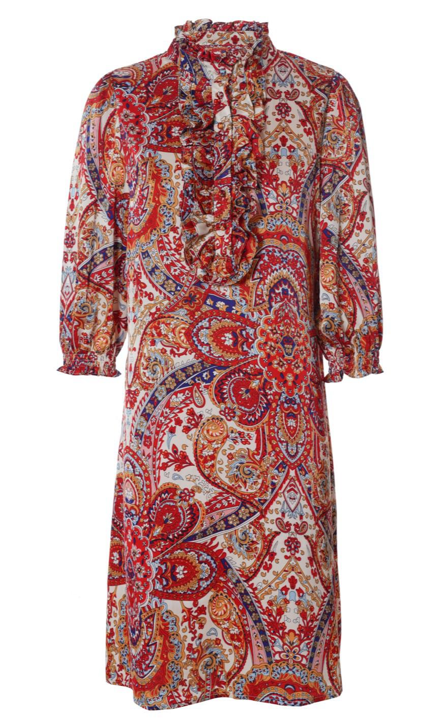 INA Copenhagen Kjole - Camilla - Red Paisley