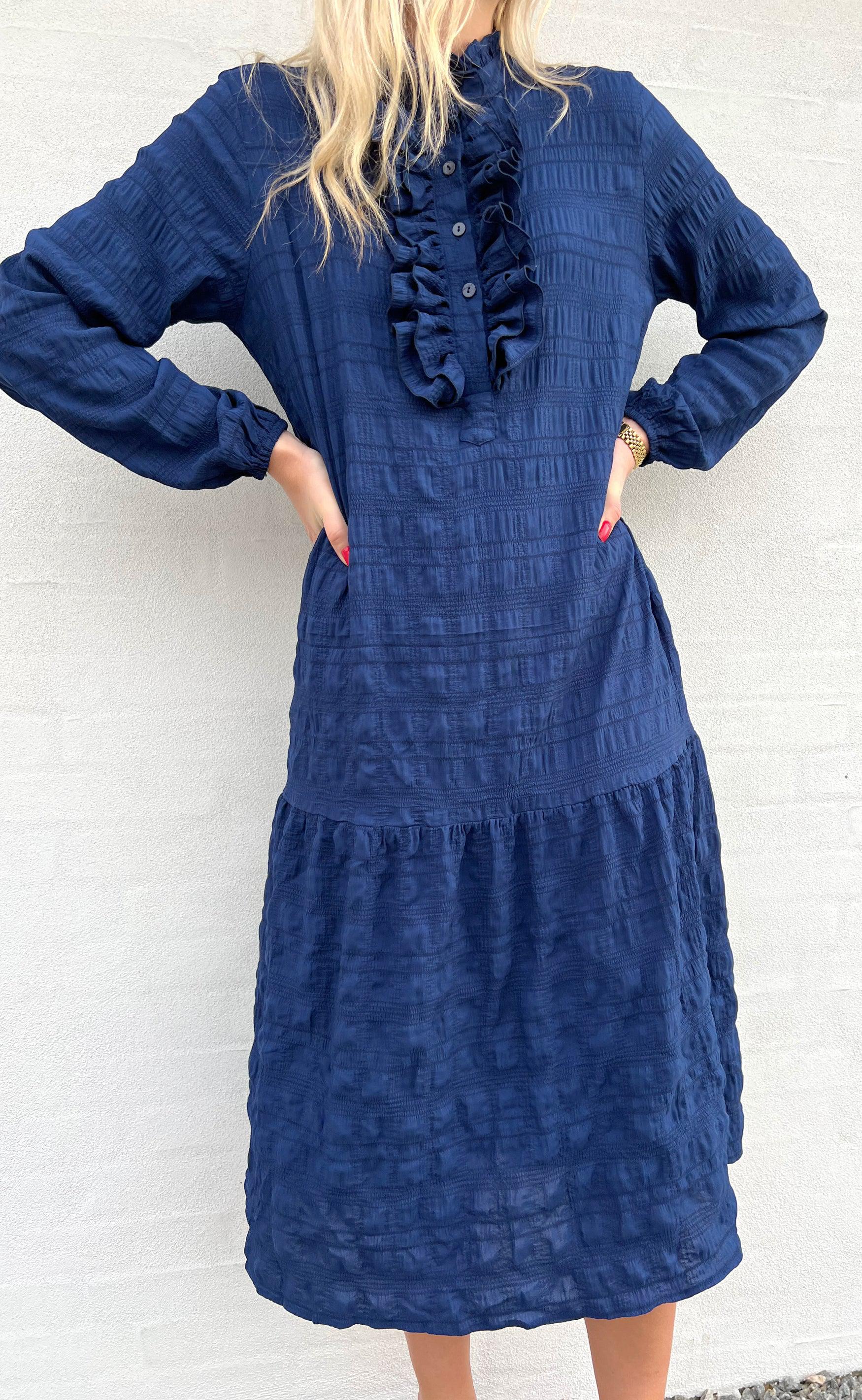INA Copenhagen Kjole - Cecilia - Dark Blue