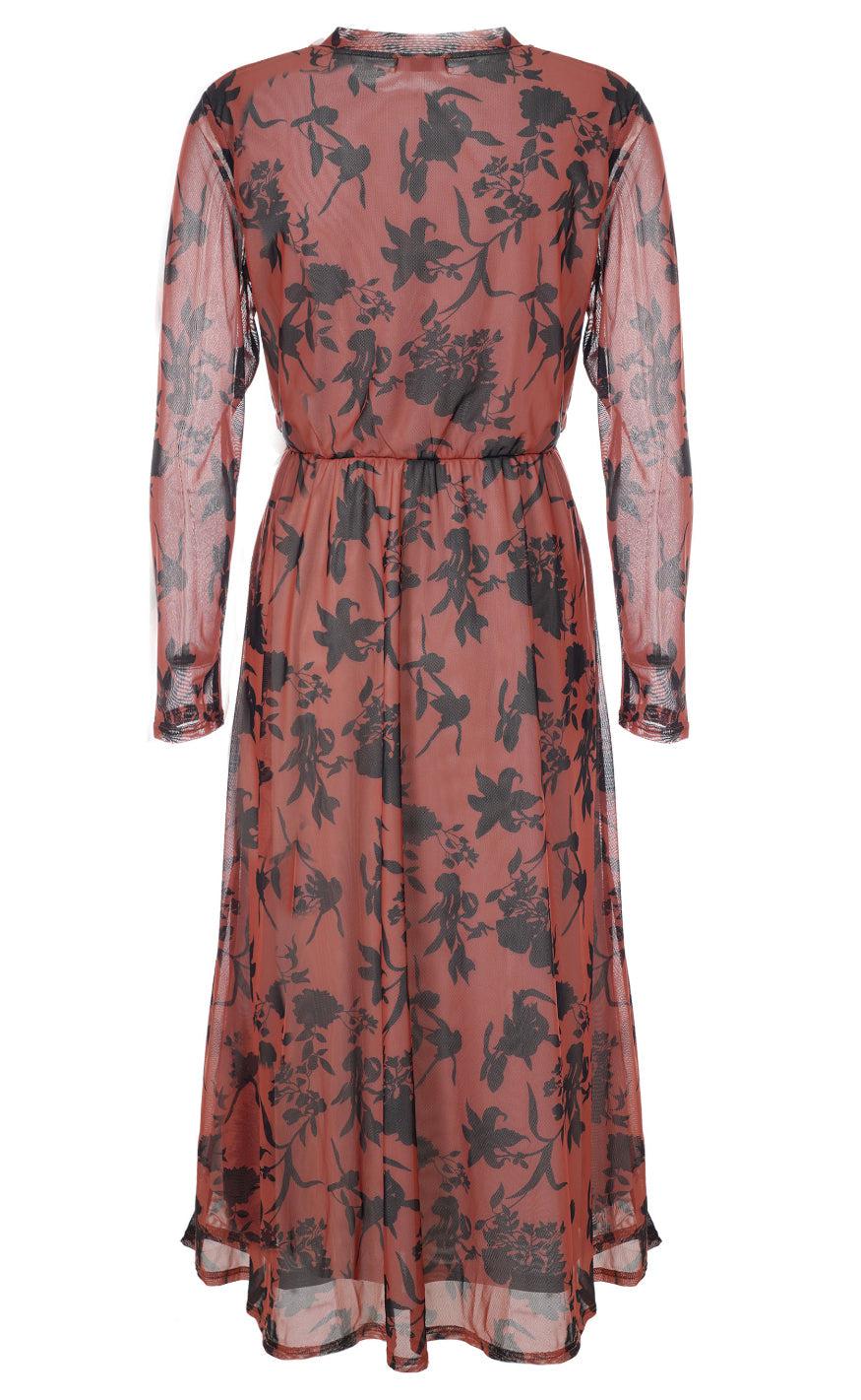 INA Copenhagen Kjole - Claura - Brown Leaf