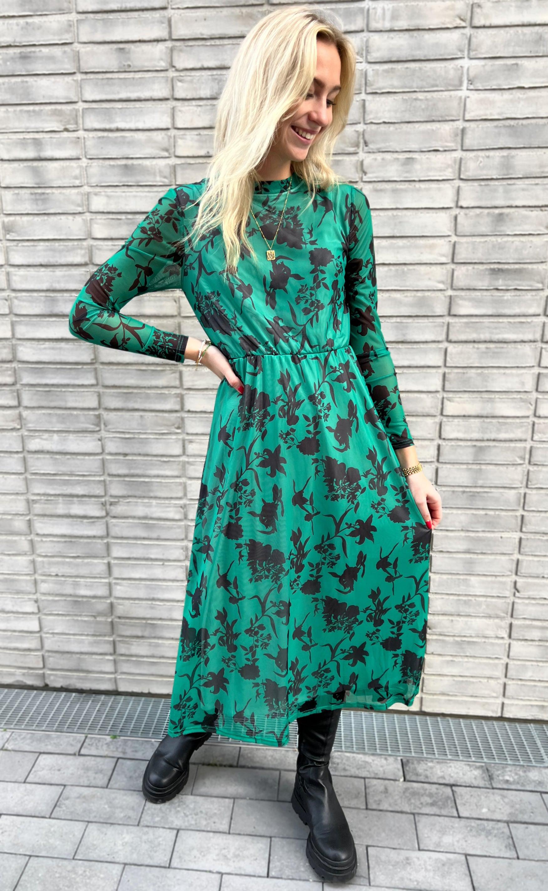 INA Copenhagen Kjole - Claura - Green Leaf