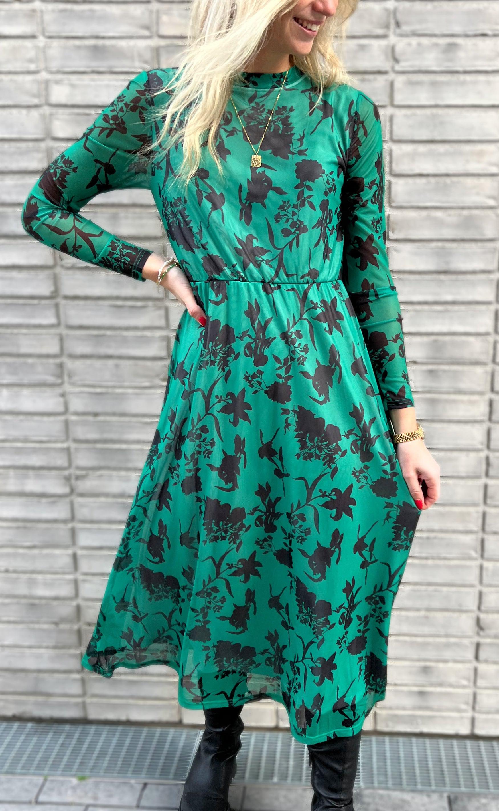 INA Copenhagen Kjole - Claura - Green Leaf