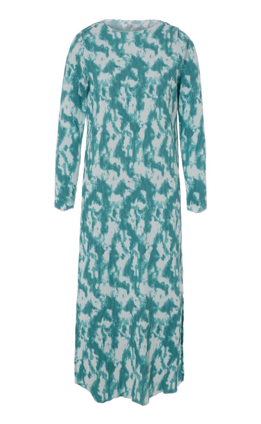 INA Copenhagen Kjole - Ditte - Green Tie Dye