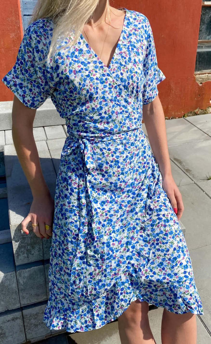 INA Copenhagen Kjole - Ella - Blue Flower