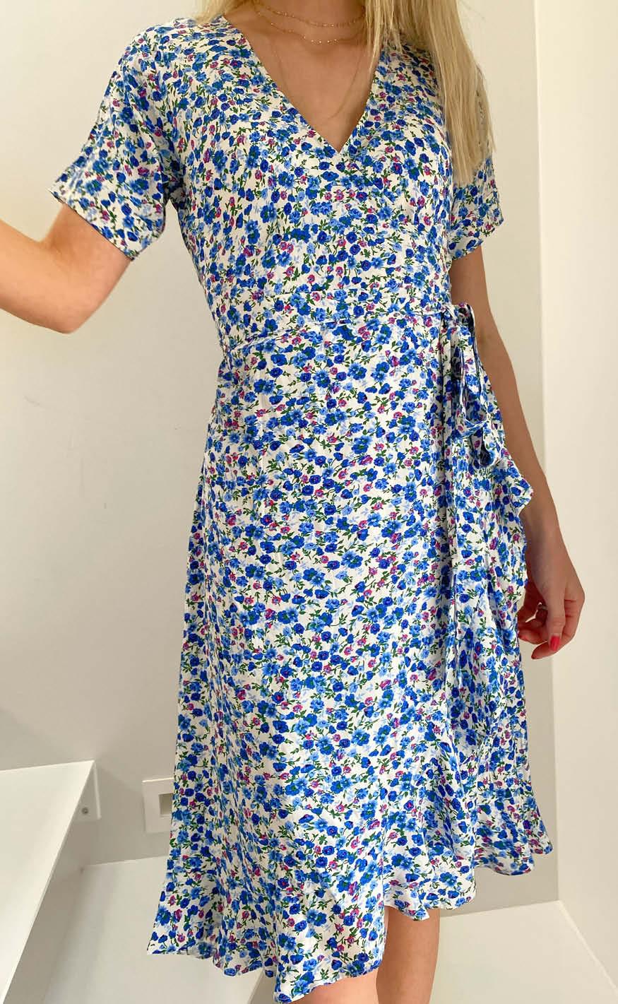 INA Copenhagen Kjole - Ella - Blue Flower