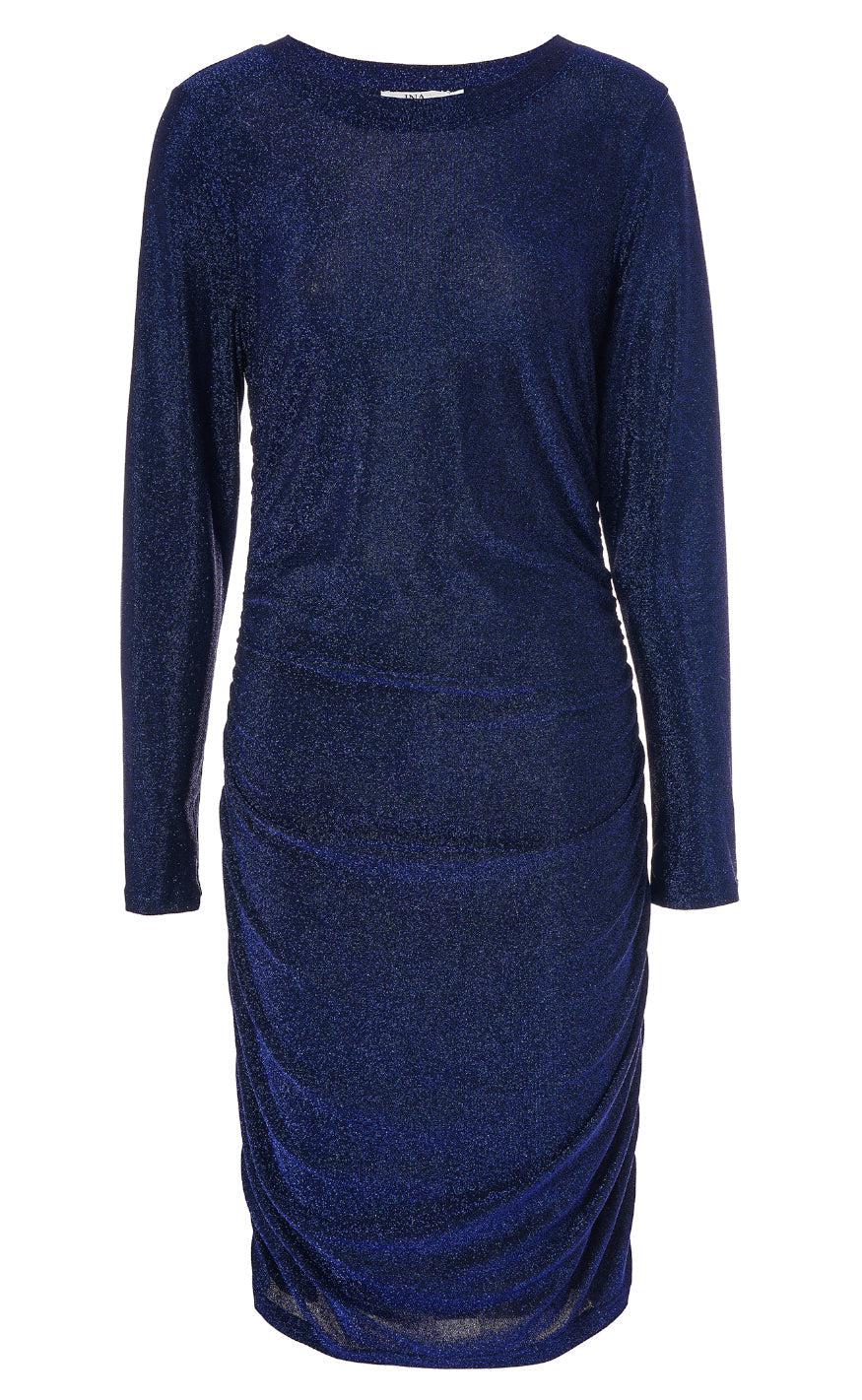 INA Copenhagen Kjole - Freja - Blue Glitter