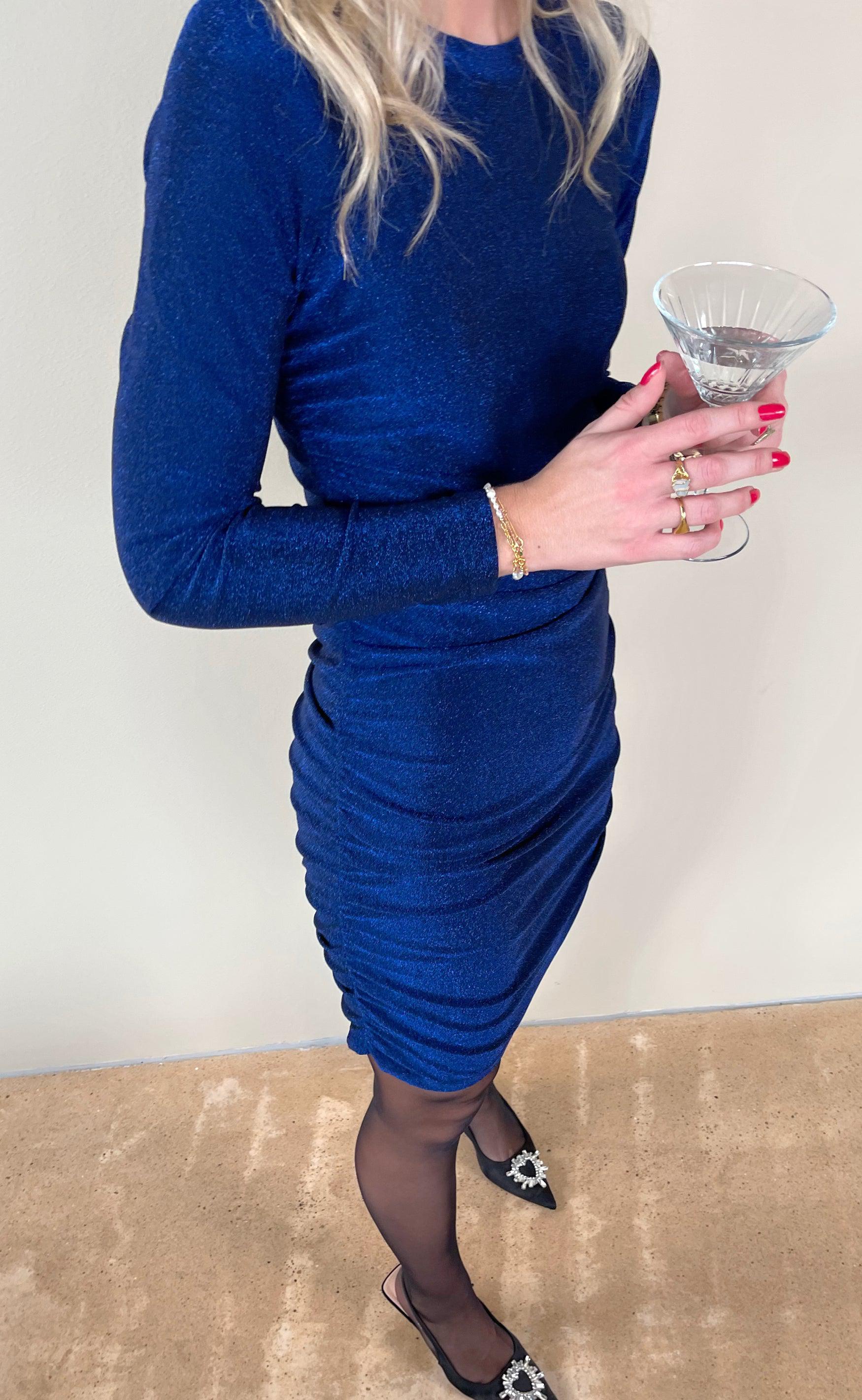 INA Copenhagen Kjole - Freja - Blue Glitter