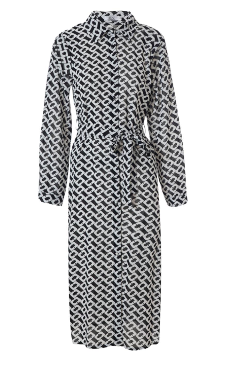 INA Copenhagen Kjole - Isa - Black Square