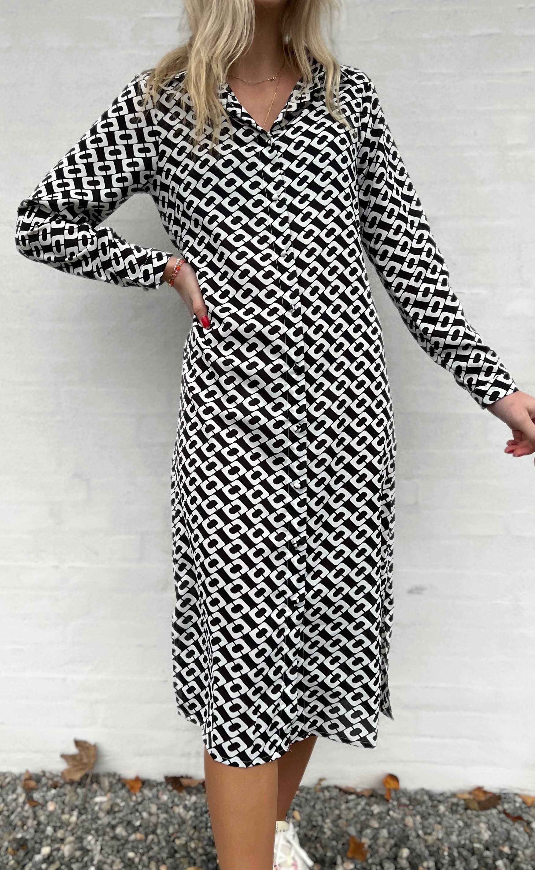 INA Copenhagen Kjole - Isa - Black Square