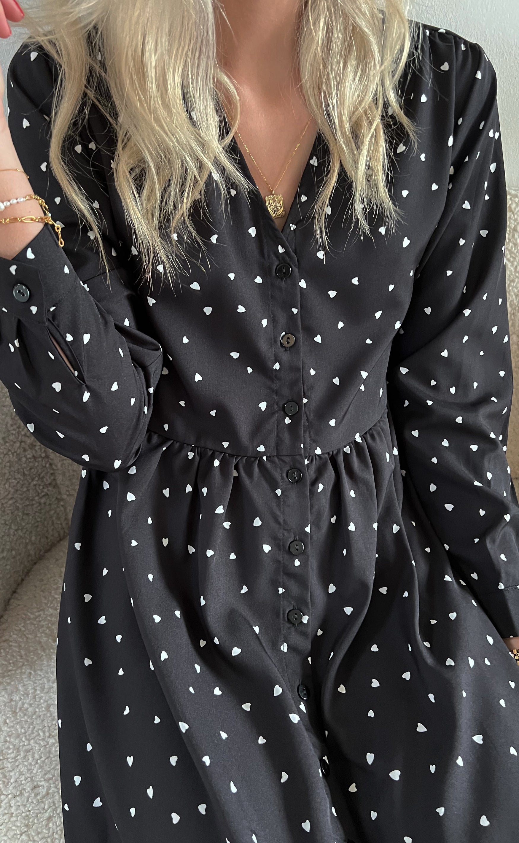 INA Copenhagen Kjole - Kayla - Black Heart