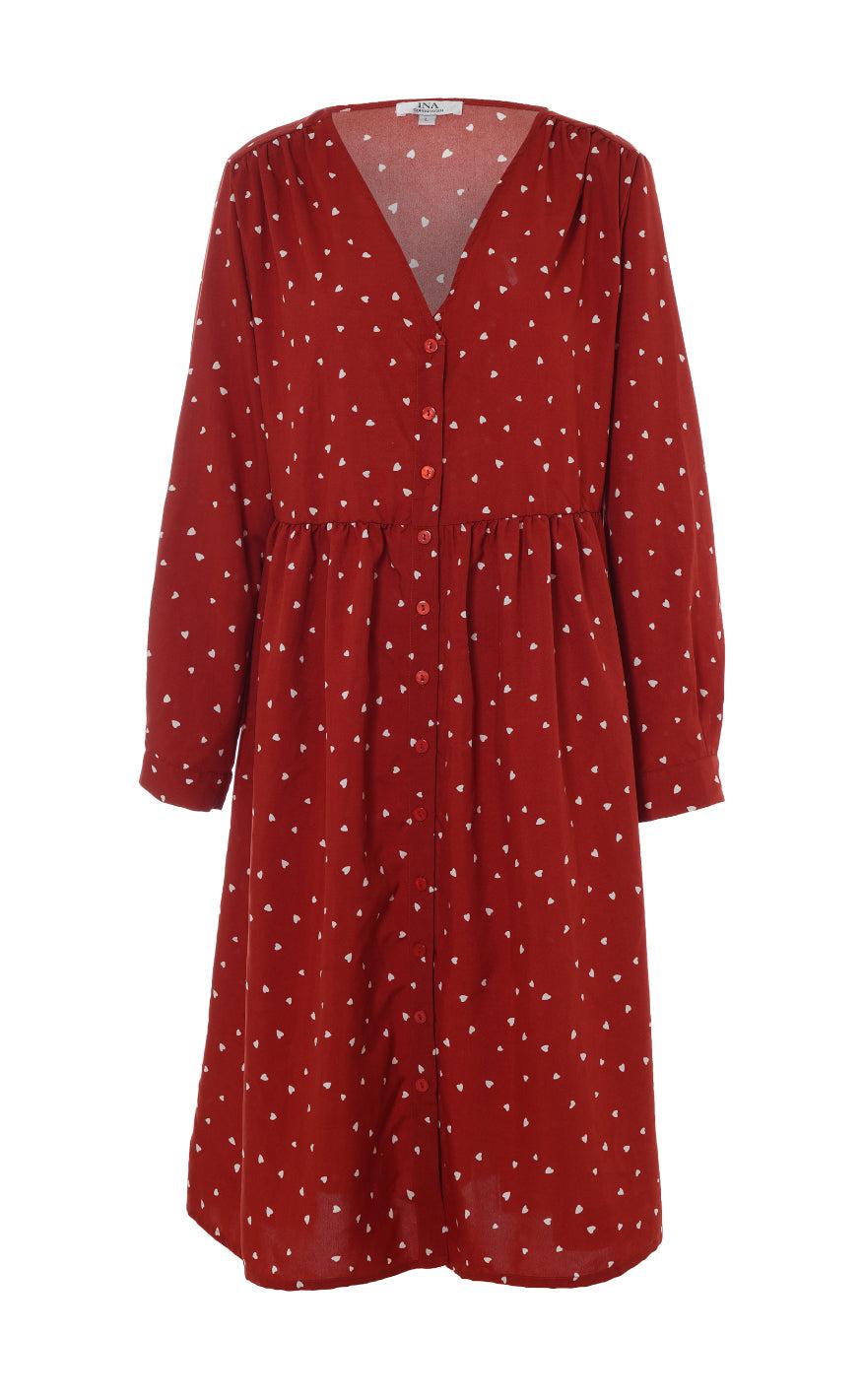 INA Copenhagen Kjole - Kayla - Red Heart