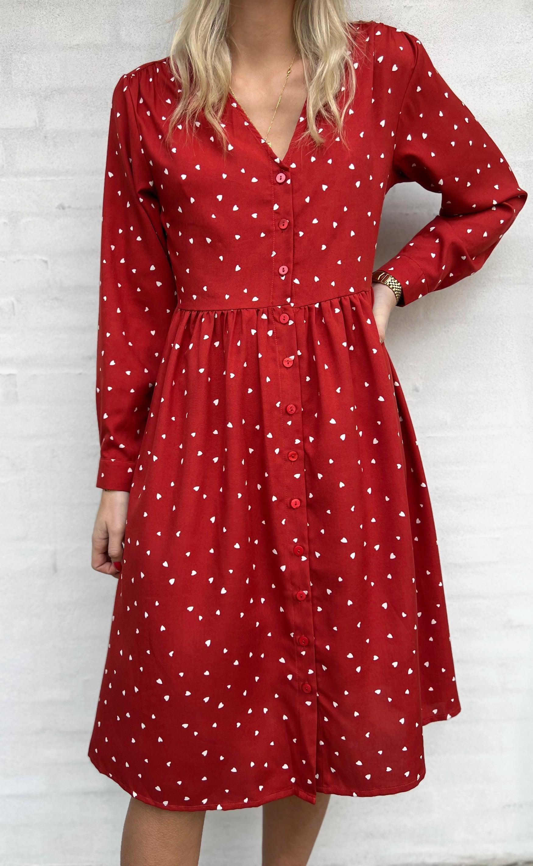 INA Copenhagen Kjole - Kayla - Red Heart