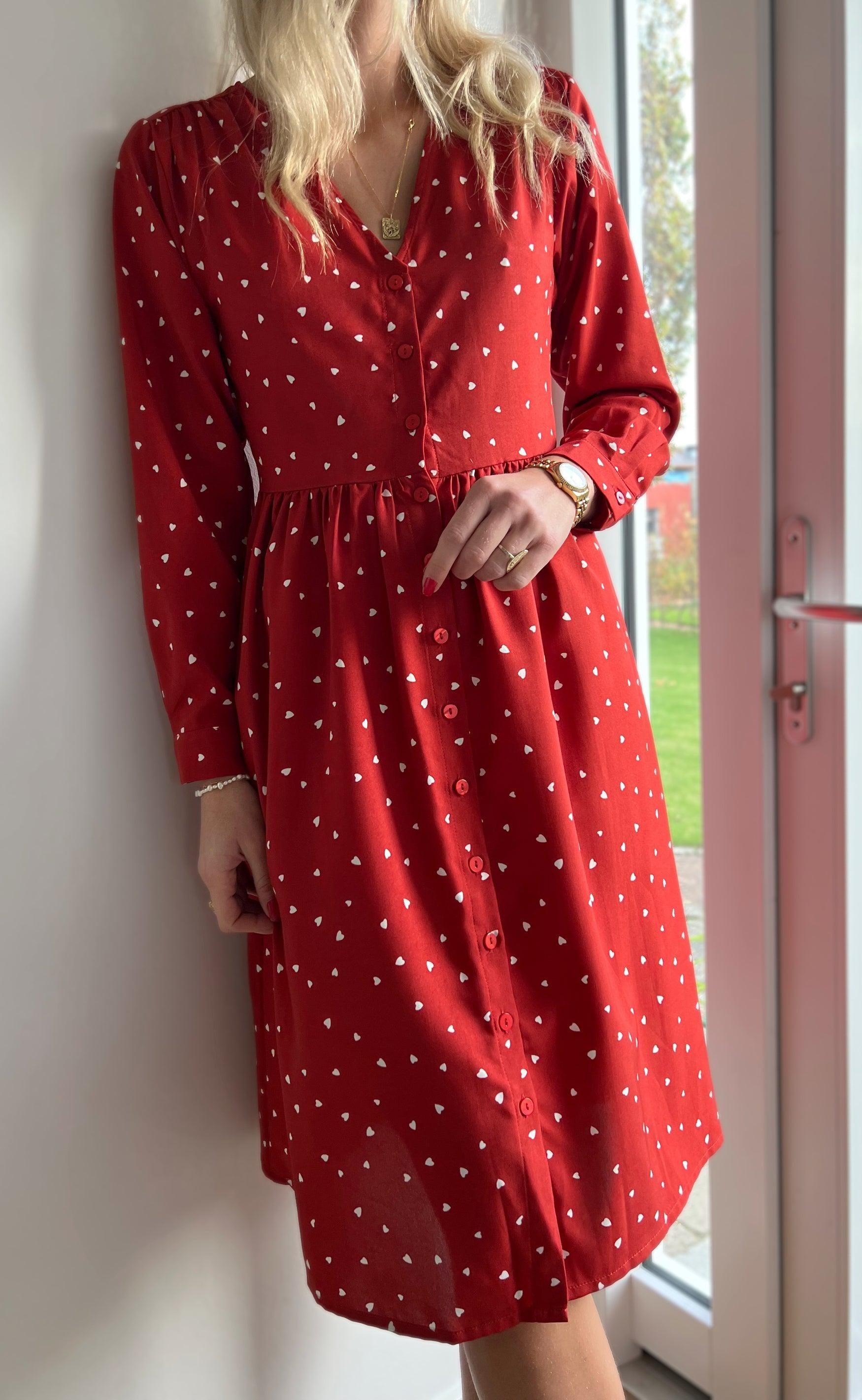 INA Copenhagen Kjole - Kayla - Red Heart
