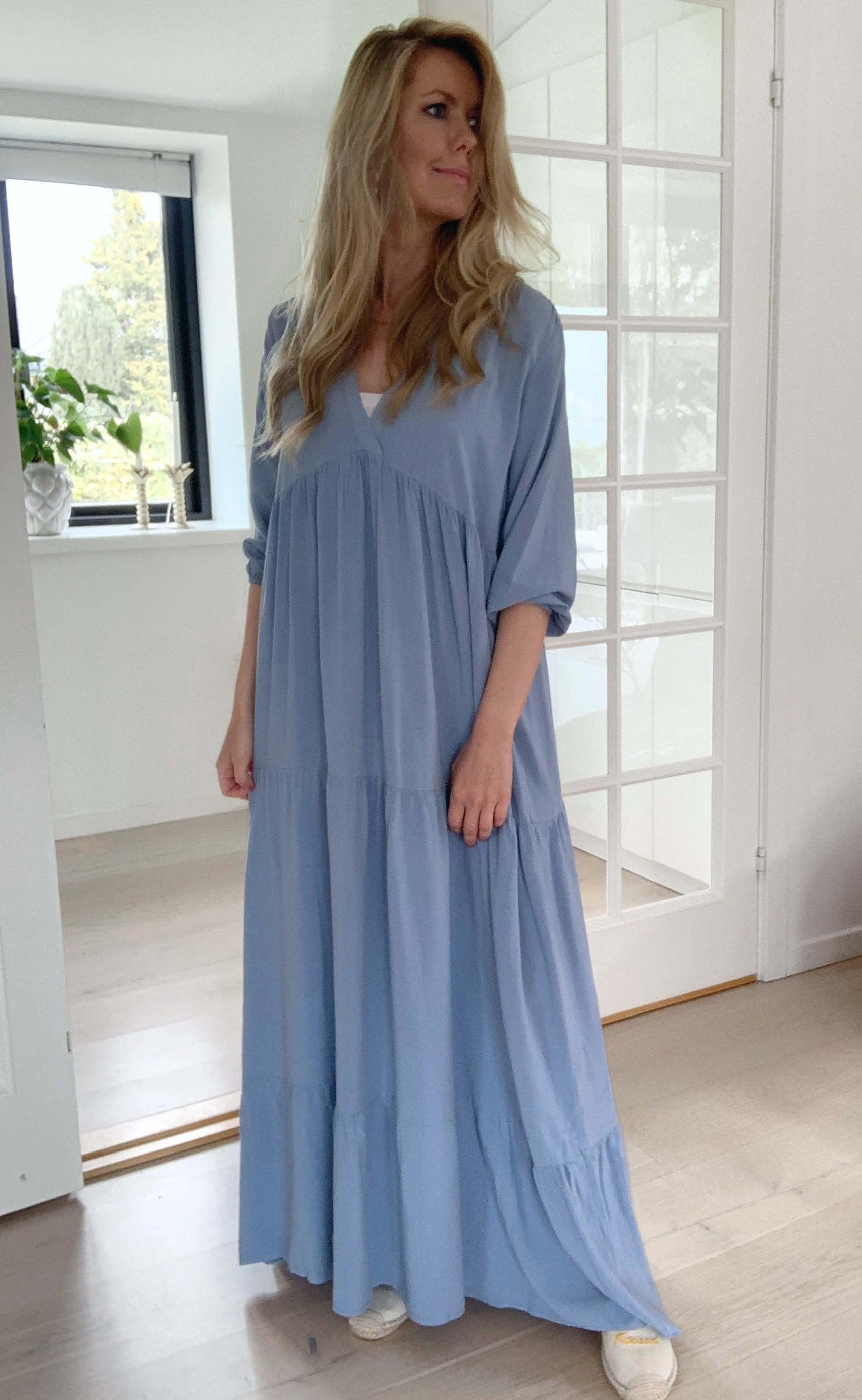INA Copenhagen Kjole - Laura - Dusty Blue