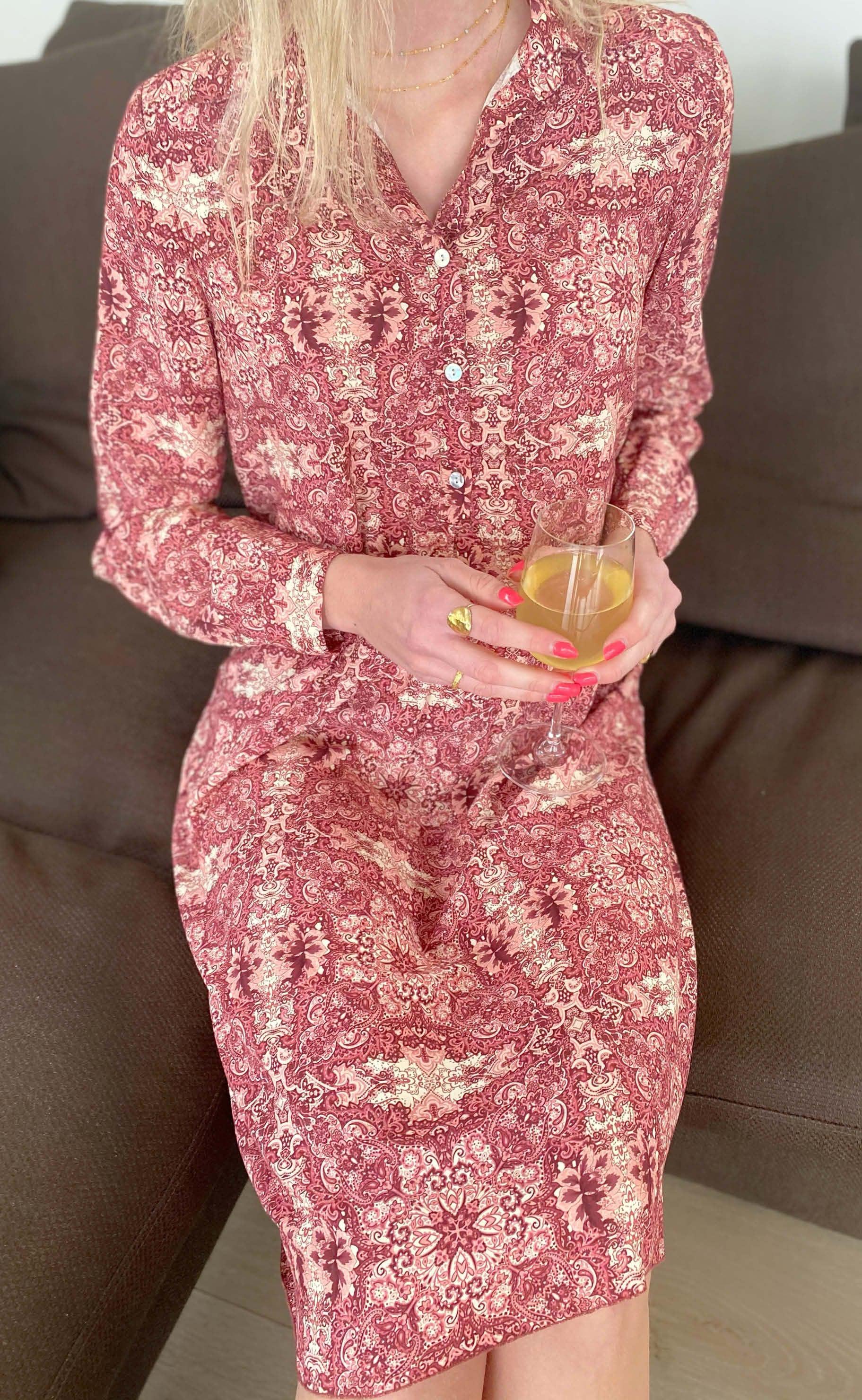 INA Copenhagen Kjole - Lilli - Red Mix