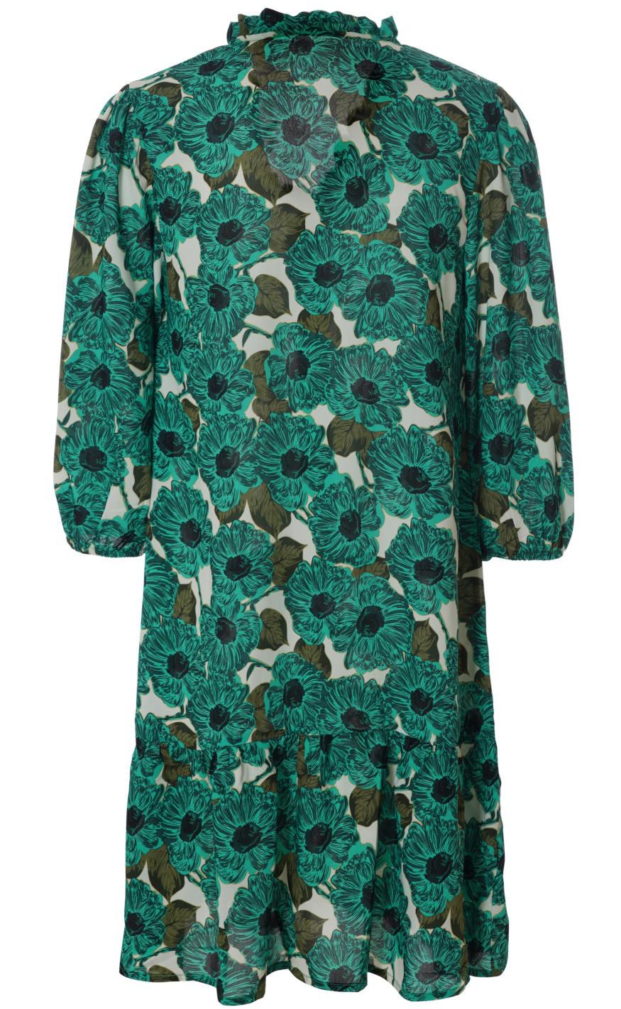 INA Copenhagen Kjole - Mali - Green Flower
