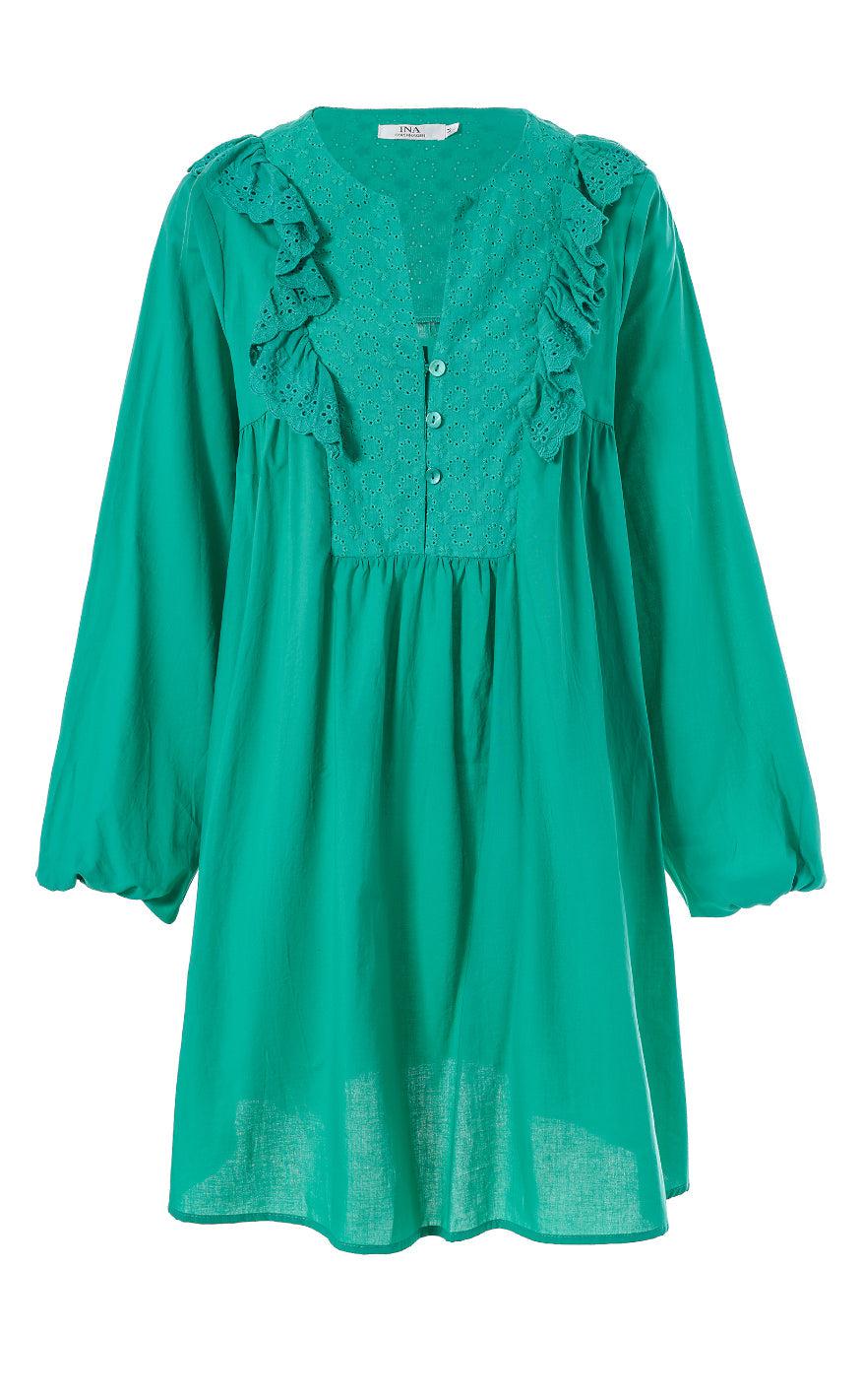 INA Copenhagen Kjole - Maya - Green