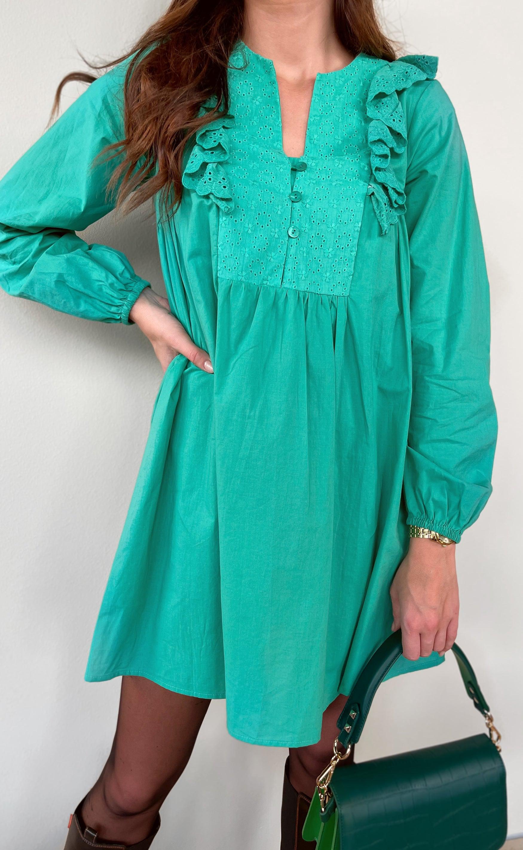 INA Copenhagen Kjole - Maya - Green