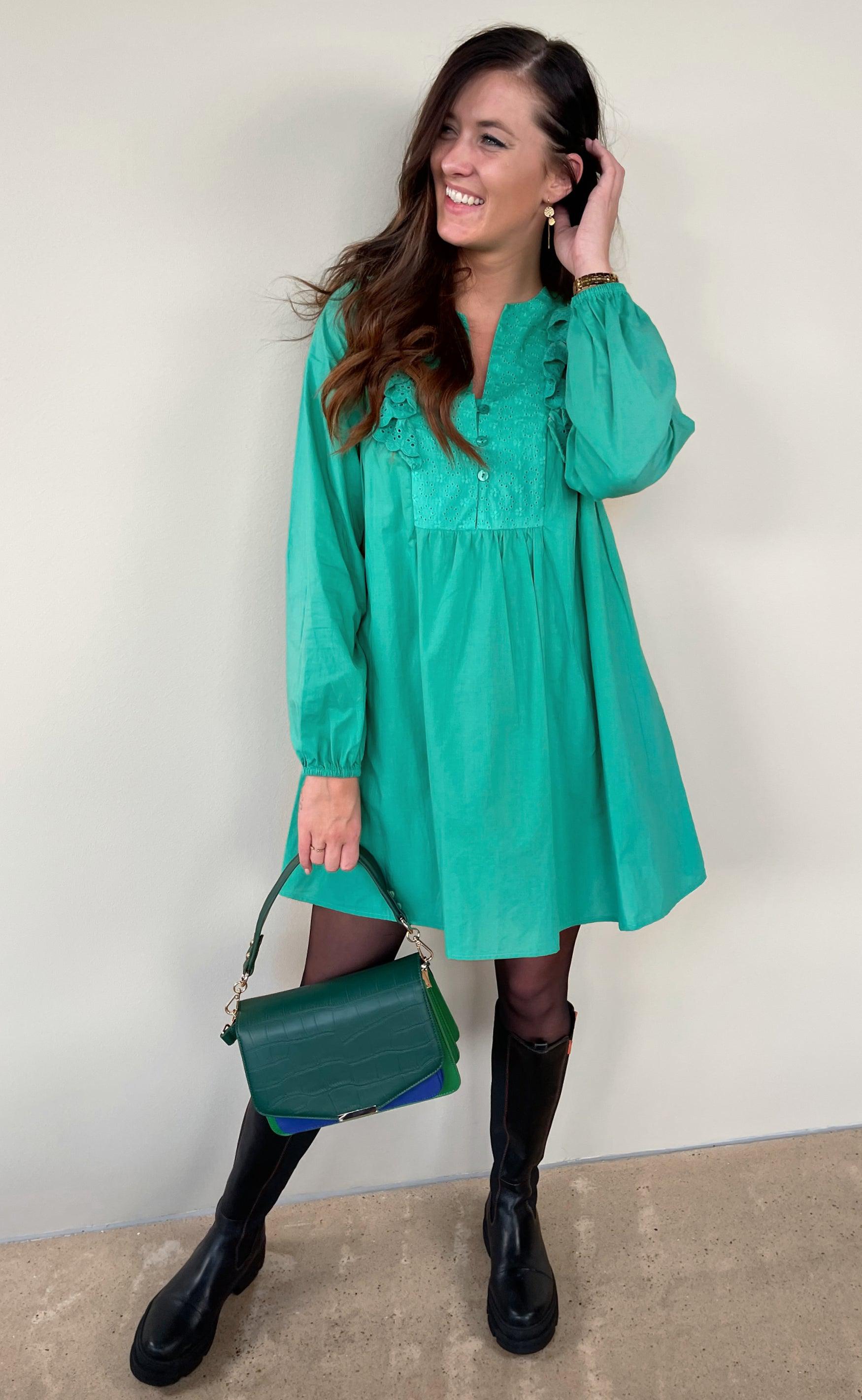INA Copenhagen Kjole - Maya - Green