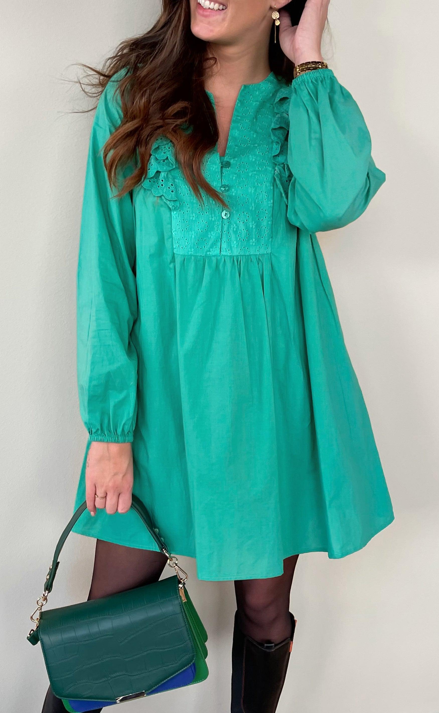 INA Copenhagen Kjole - Maya - Green