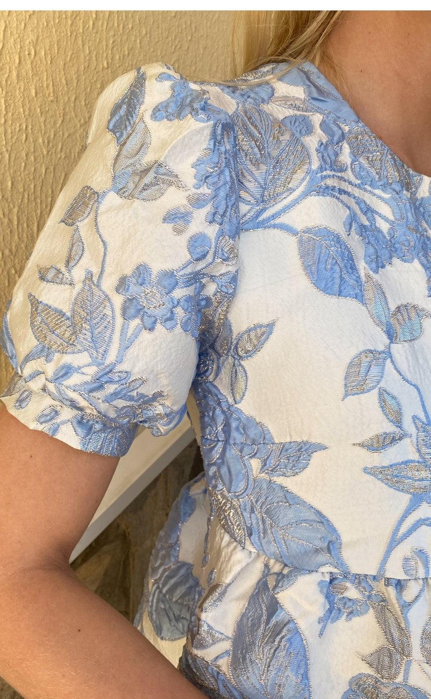 INA Copenhagen Kjole - Melanie - Blue w. Lurex
