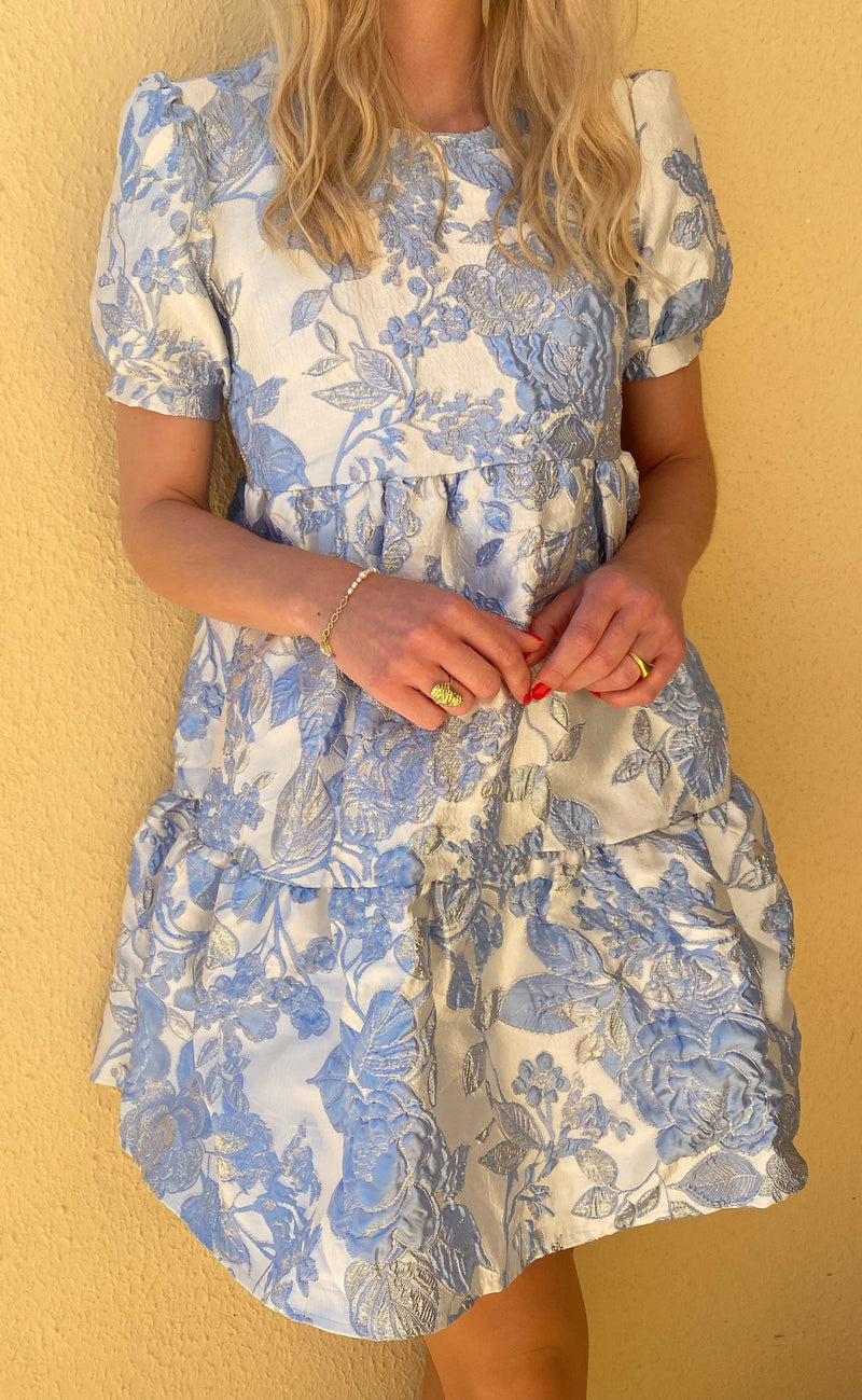 INA Copenhagen Kjole - Melanie - Blue w. Lurex