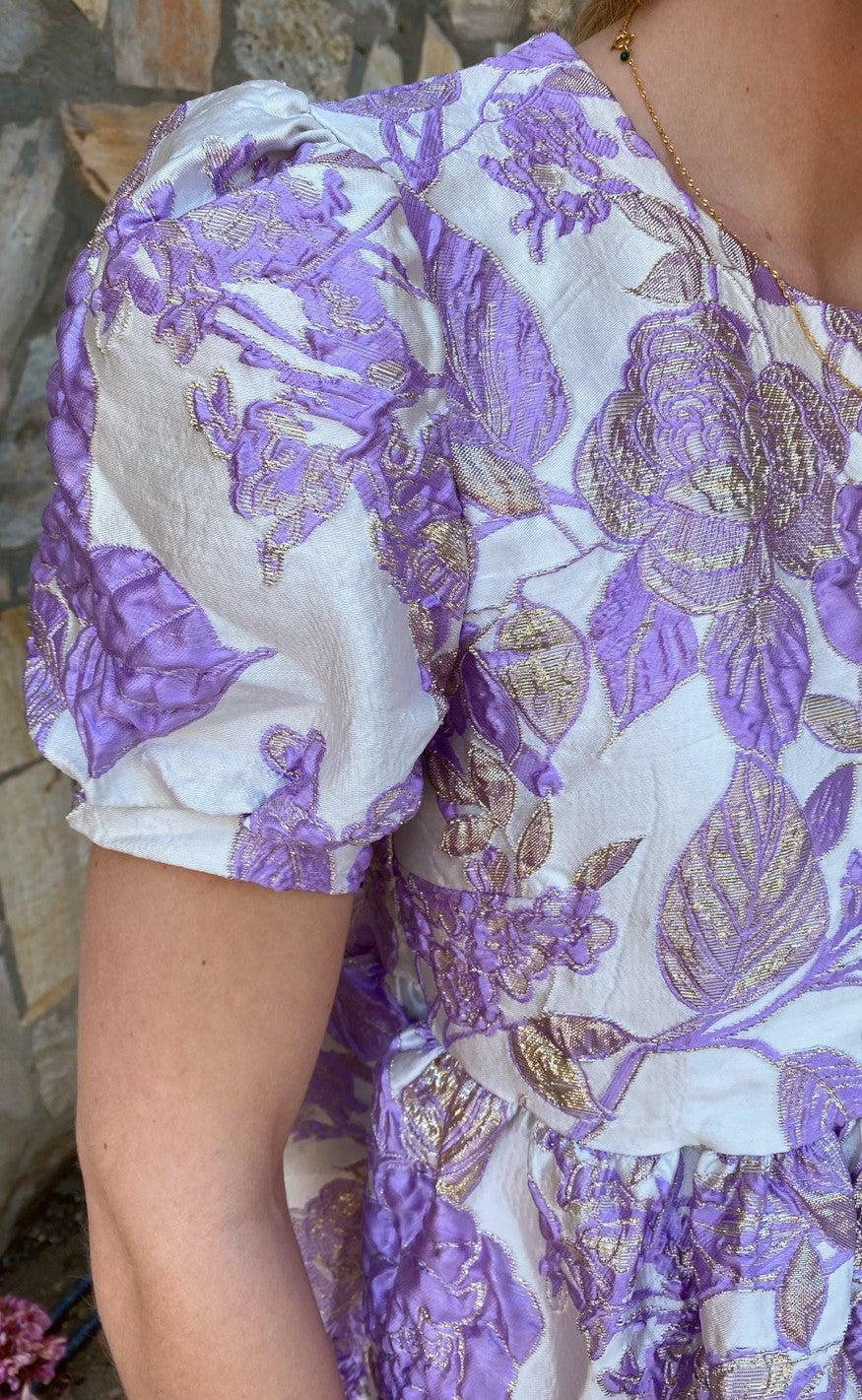 INA Copenhagen Kjole - Melanie - Purple w. Lurex