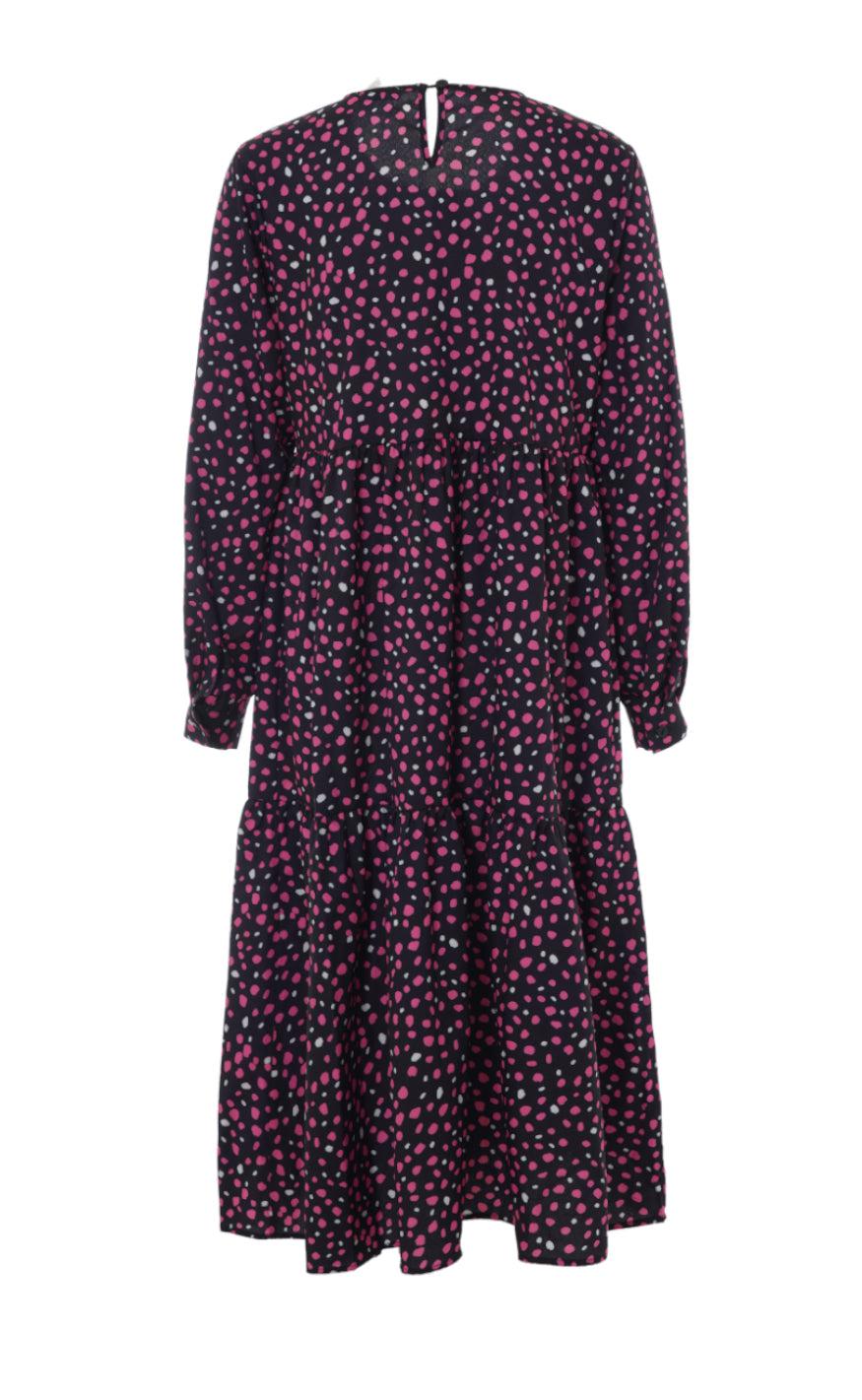 INA Copenhagen Kjole - Milan - Black W. Pink Dots