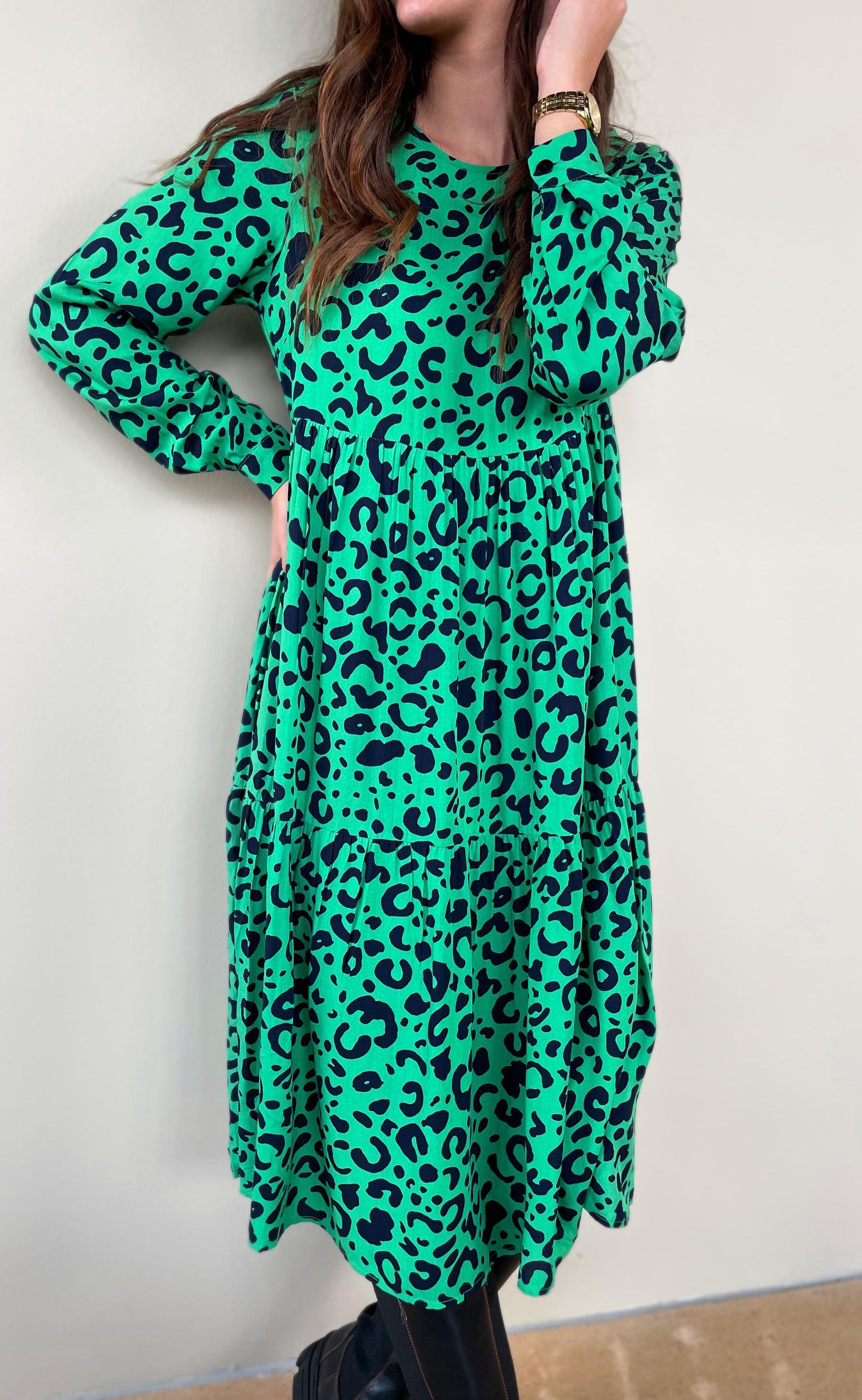 INA Copenhagen Kjole - Milan - Graphic Leopard
