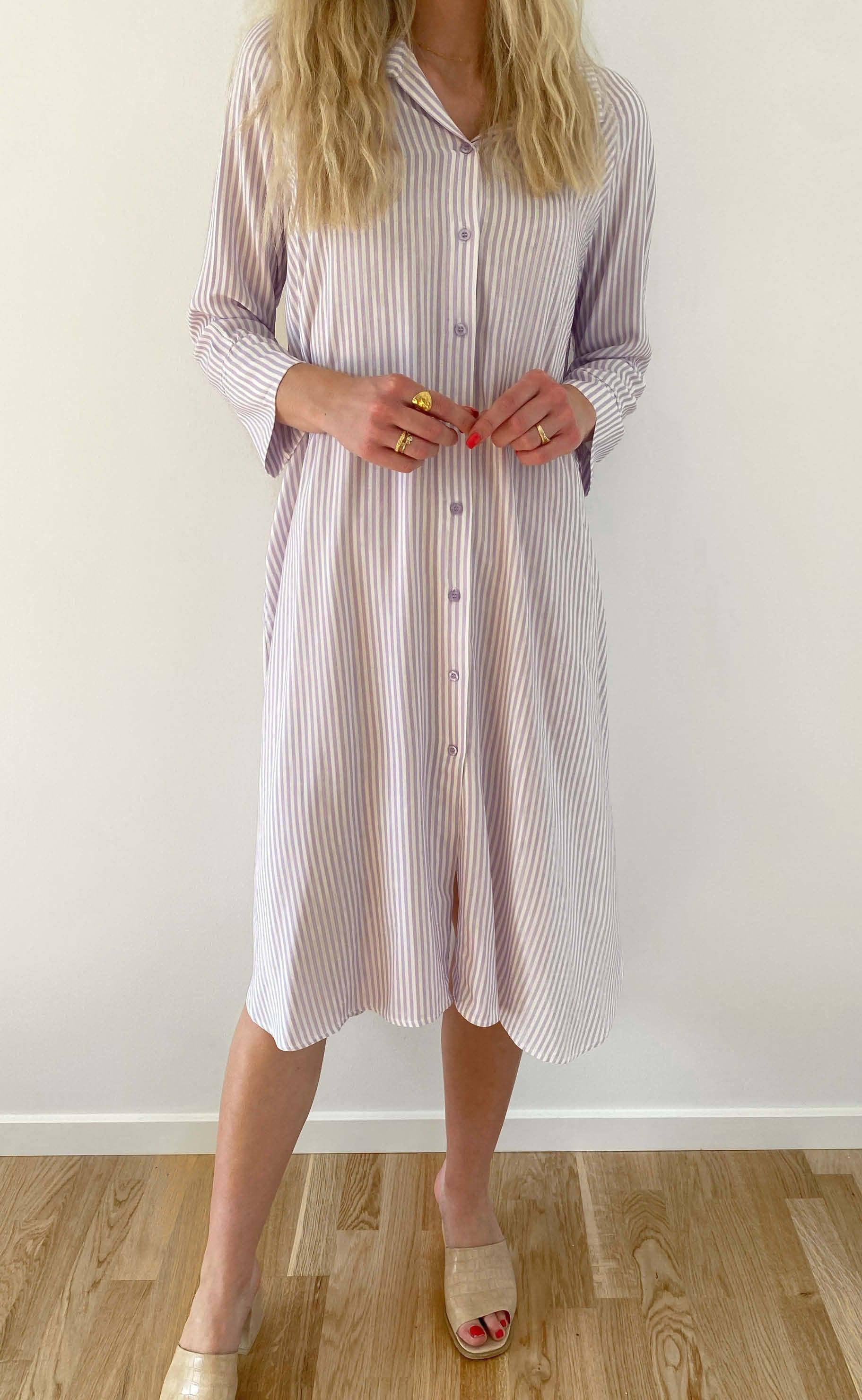 INA Copenhagen Kjole - Molly - Purple Stripe