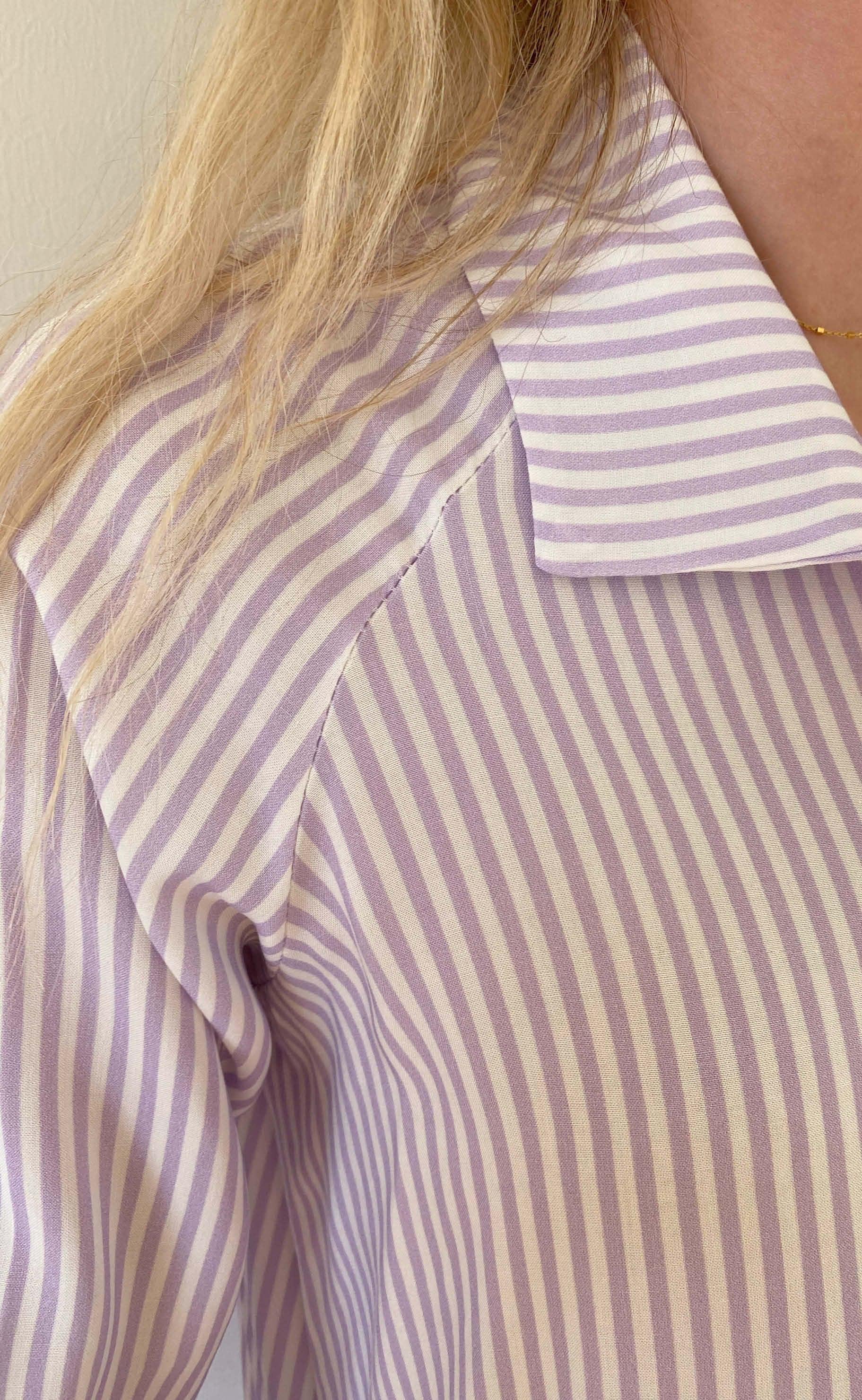 INA Copenhagen Kjole - Molly - Purple Stripe