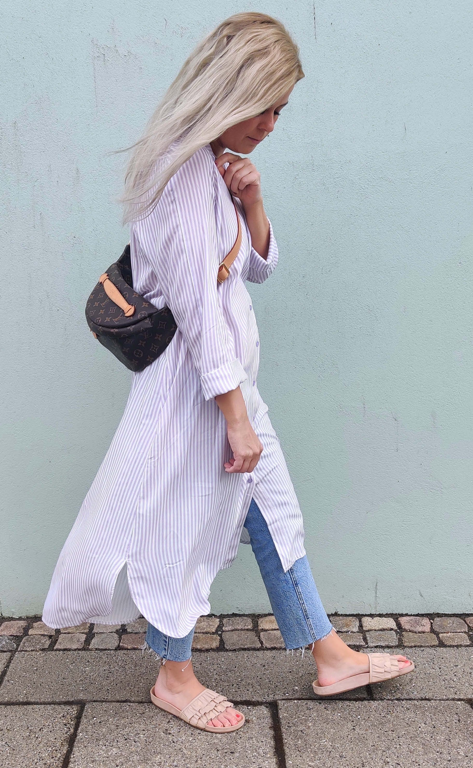 INA Copenhagen Kjole - Molly - Purple Stripe