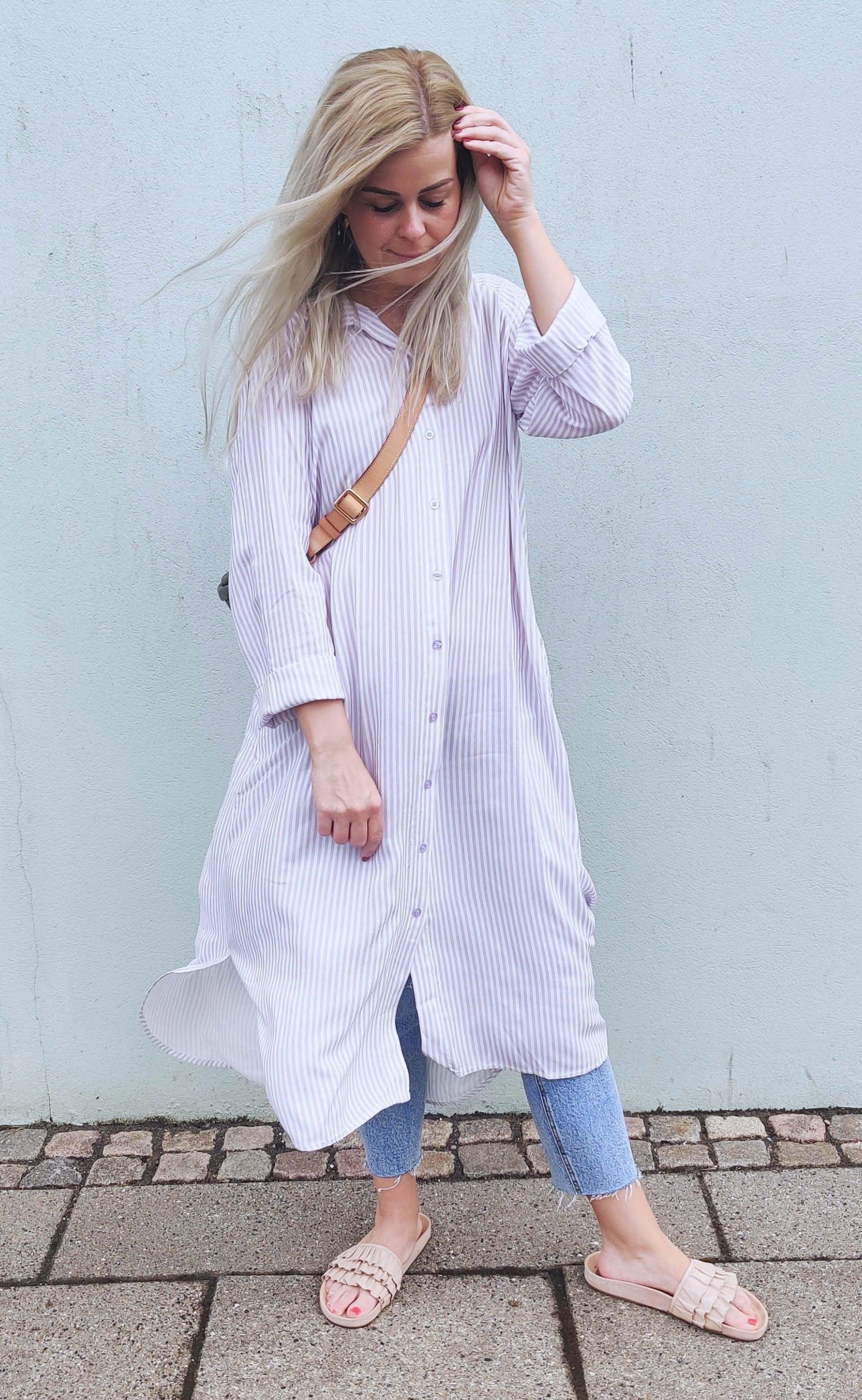 INA Copenhagen Kjole - Molly - Purple Stripe