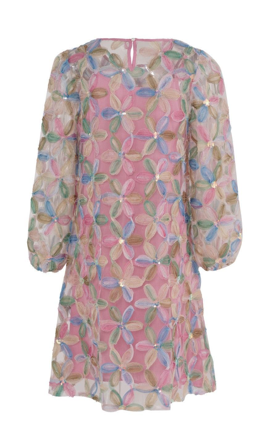 INA Copenhagen Kjole - Pama - Pink Sequin Flower