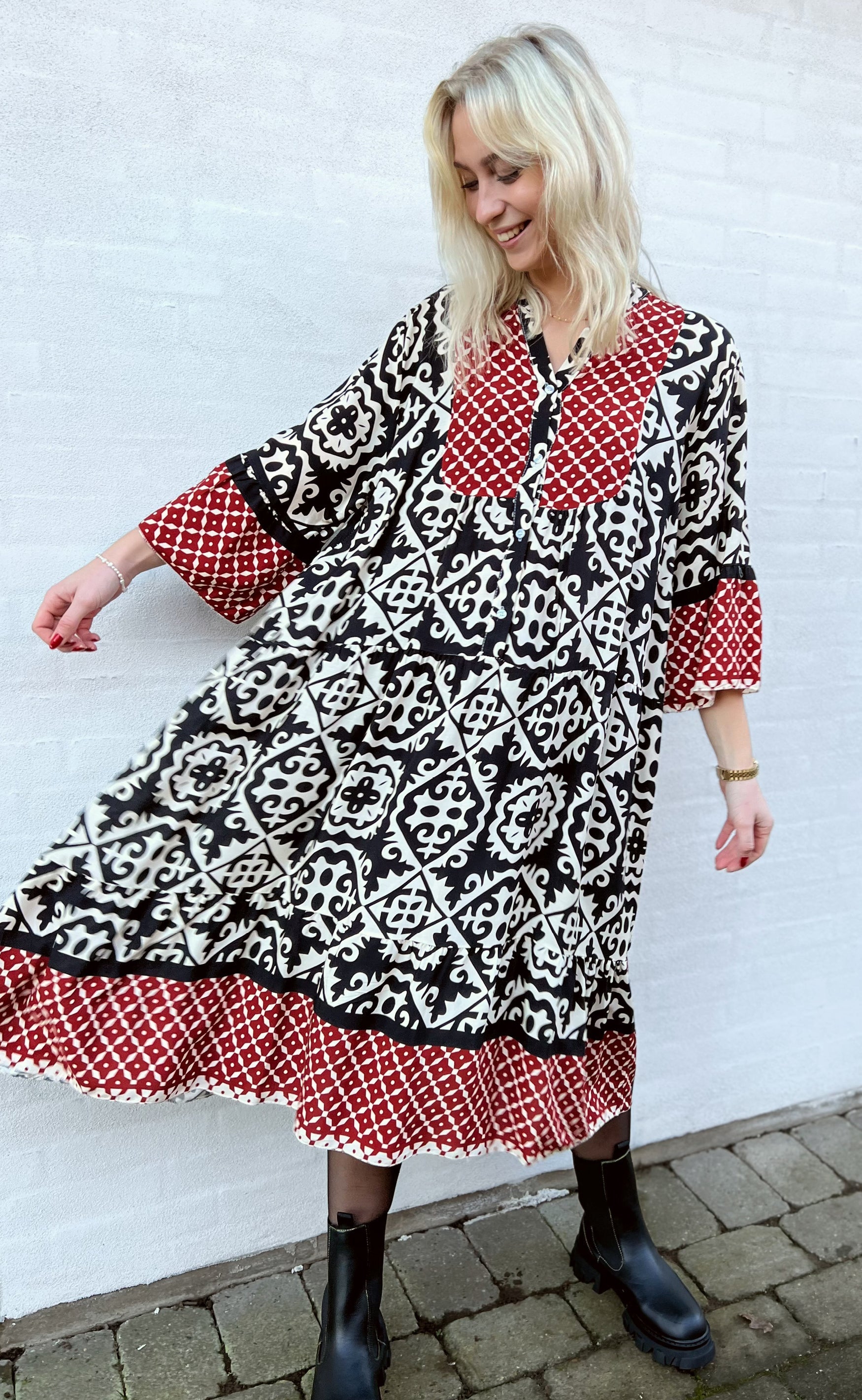 INA Copenhagen Kjole - Pauline - Black Boheme