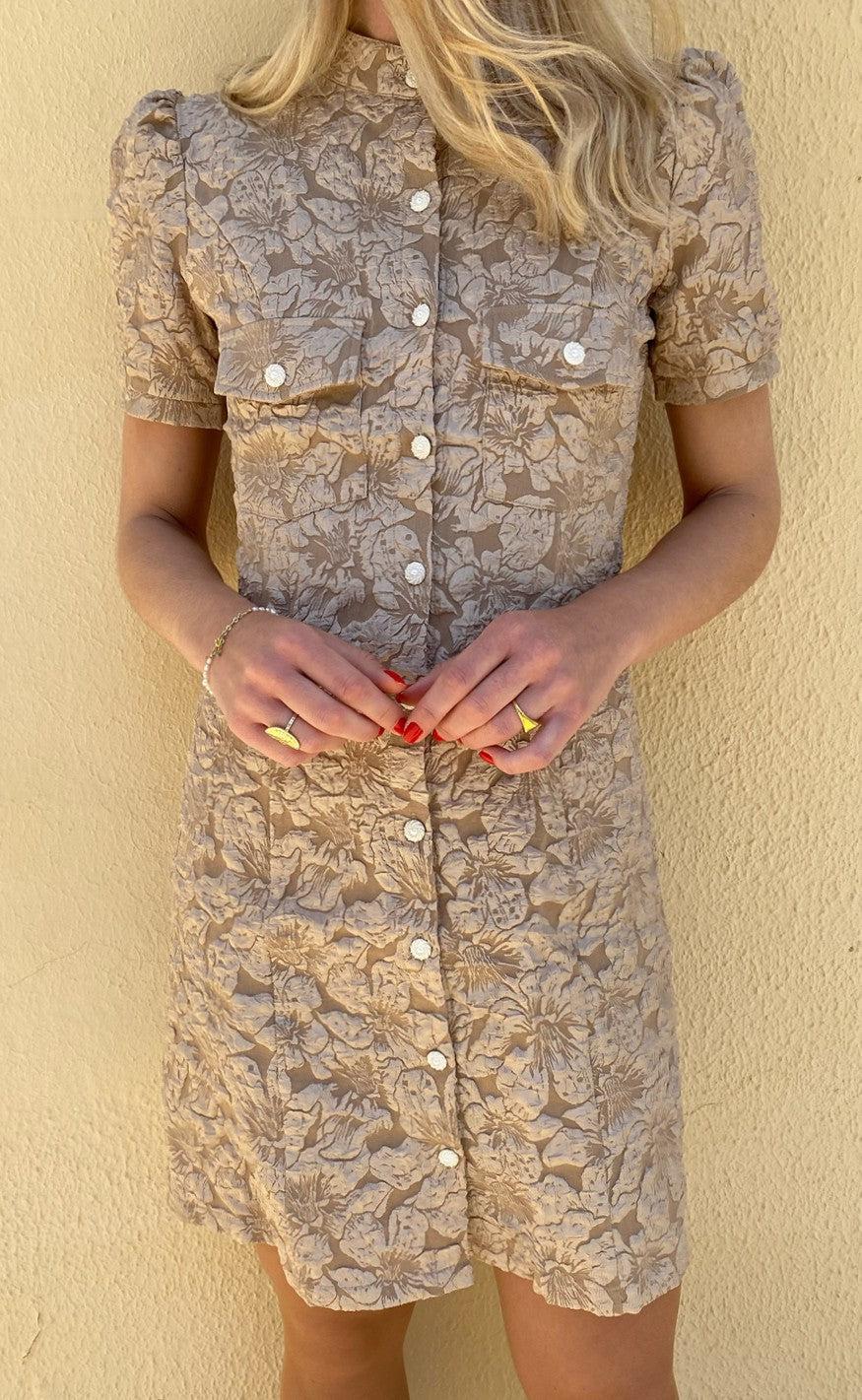 INA Copenhagen Kjole - Sisse - Shiny Beige