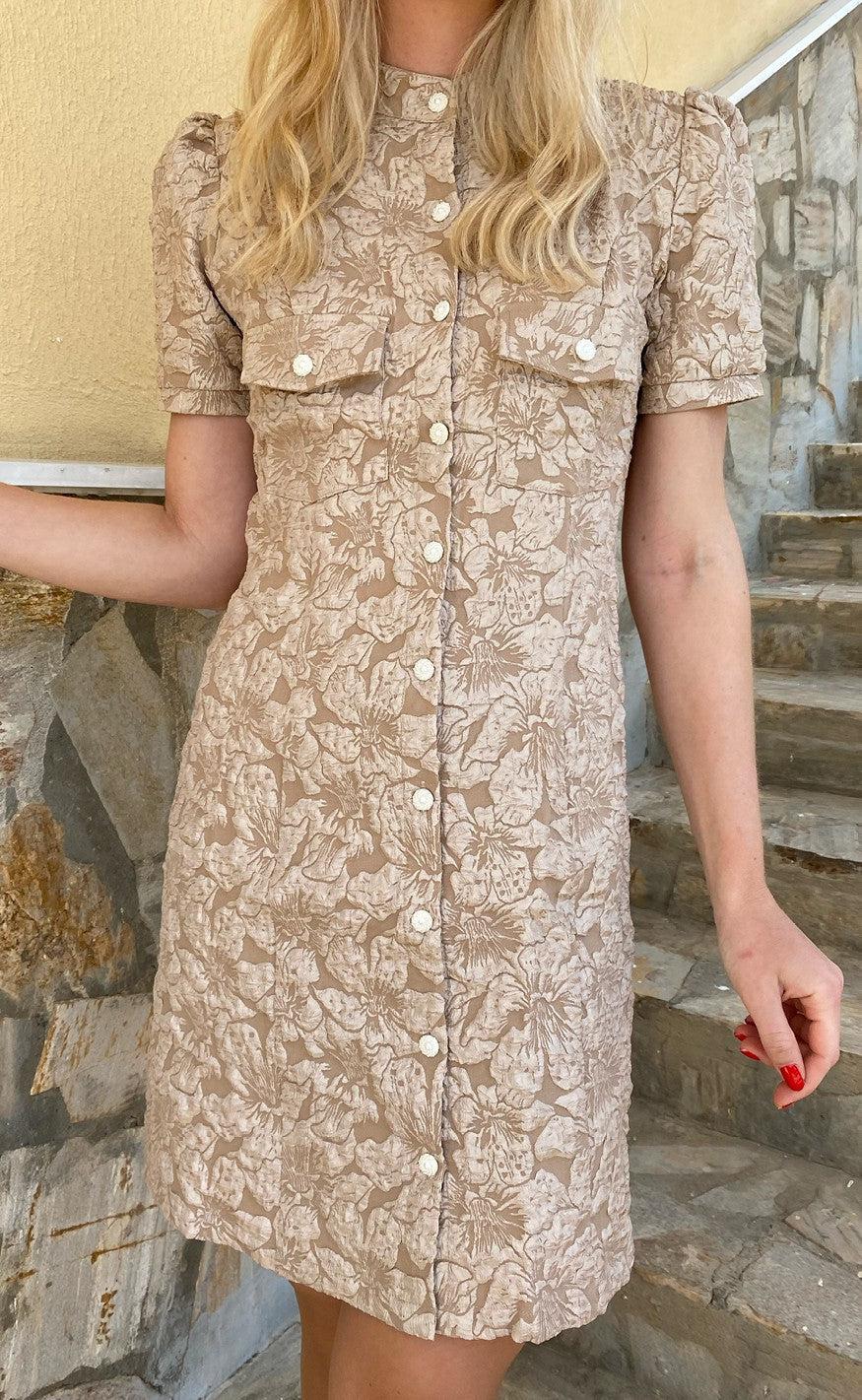 INA Copenhagen Kjole - Sisse - Shiny Beige