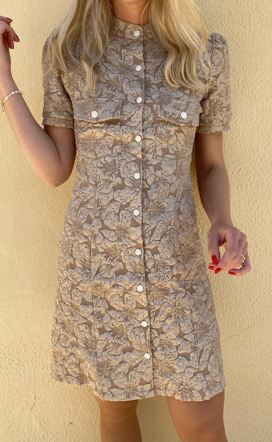 INA Copenhagen Kjole - Sisse - Shiny Beige
