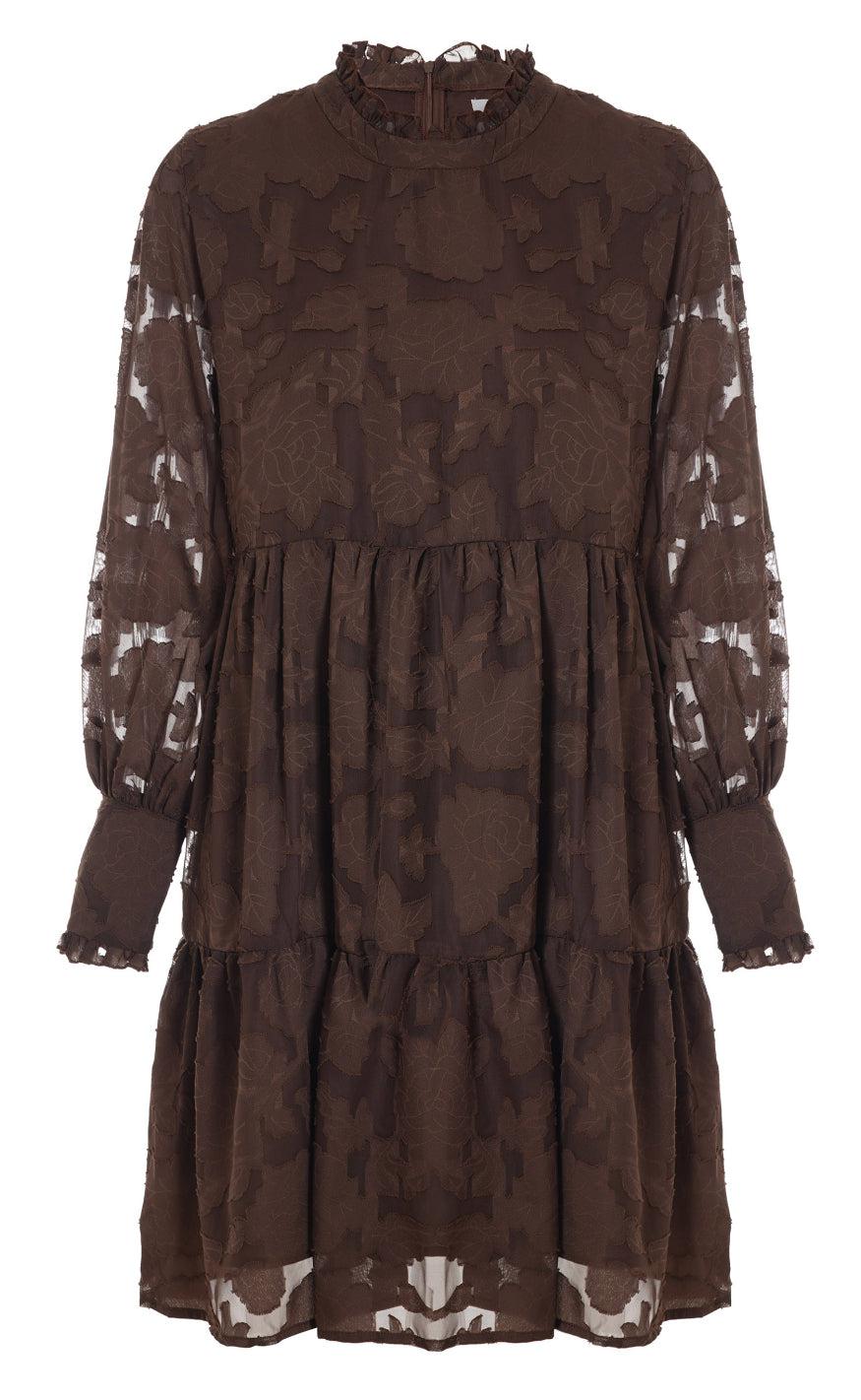 INA Copenhagen Kjole - Stina - Brown Leaf
