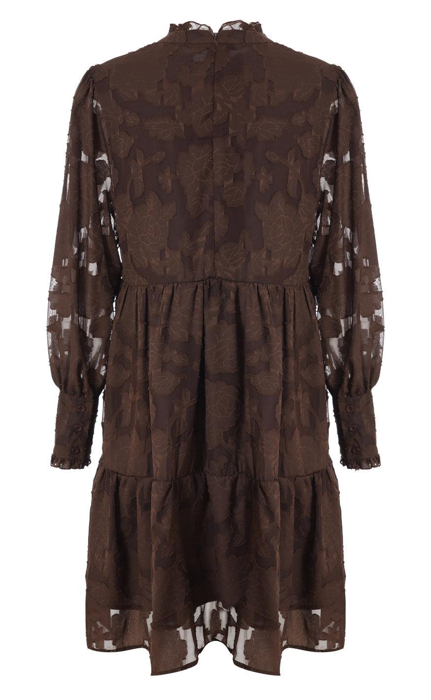 INA Copenhagen Kjole - Stina - Brown Leaf