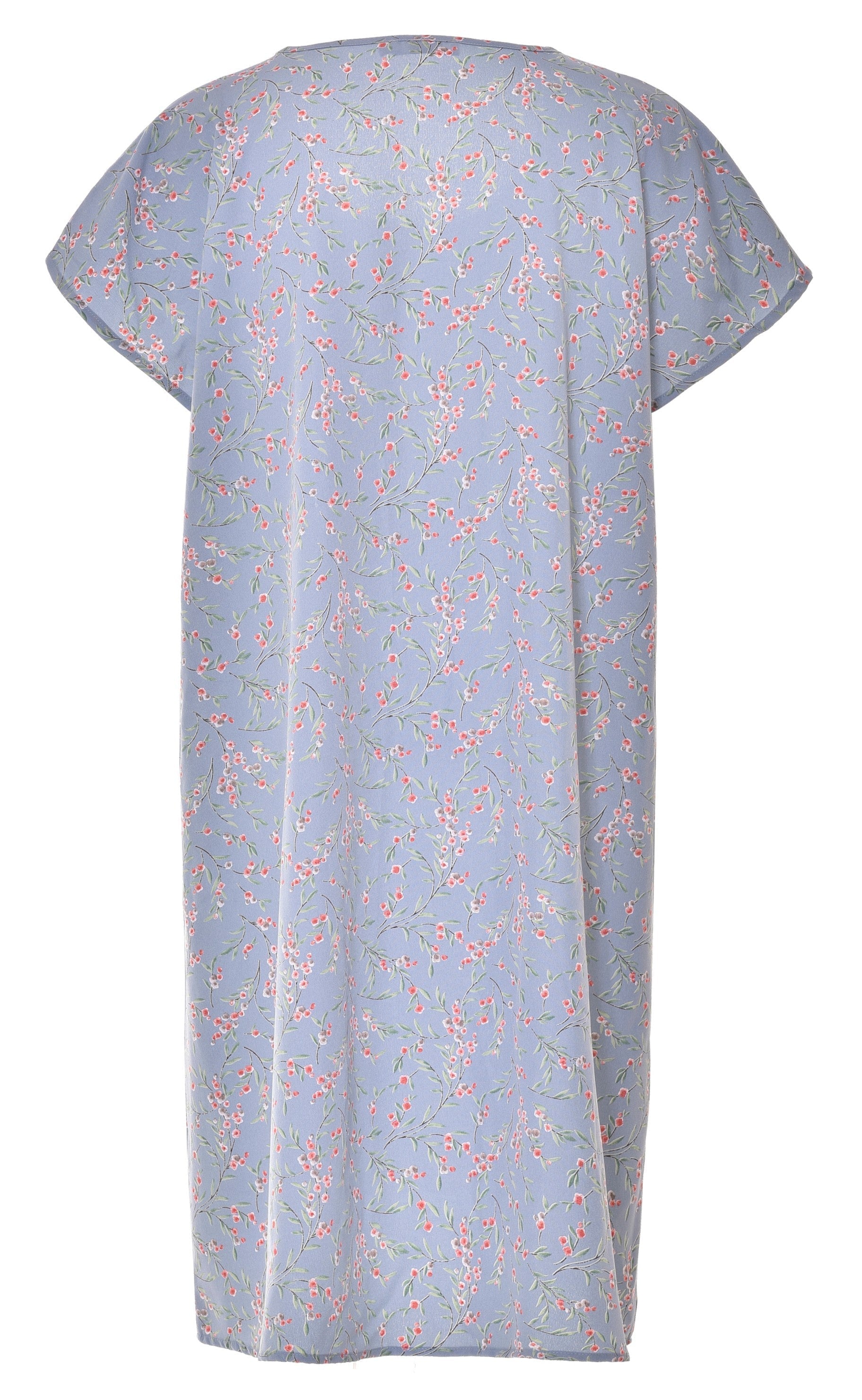 INA Copenhagen Kjole - Tina - Blue / Rose Flower