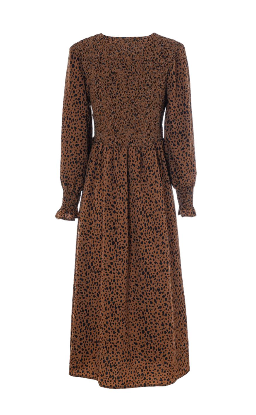 INA Copenhagen Kjole - Veronica - Brown Leo