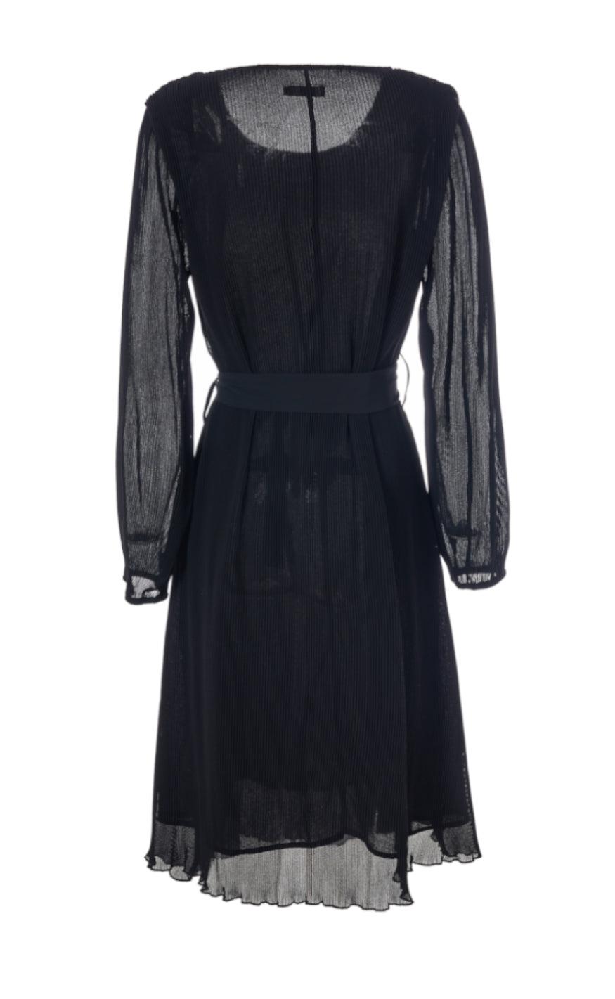 INA Copenhagen Kjole - Victoria Plisse - Black