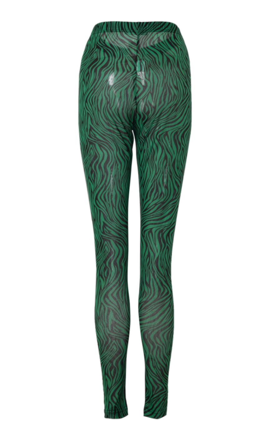 INA Copenhagen Leggings - Sofia - Green Zebra