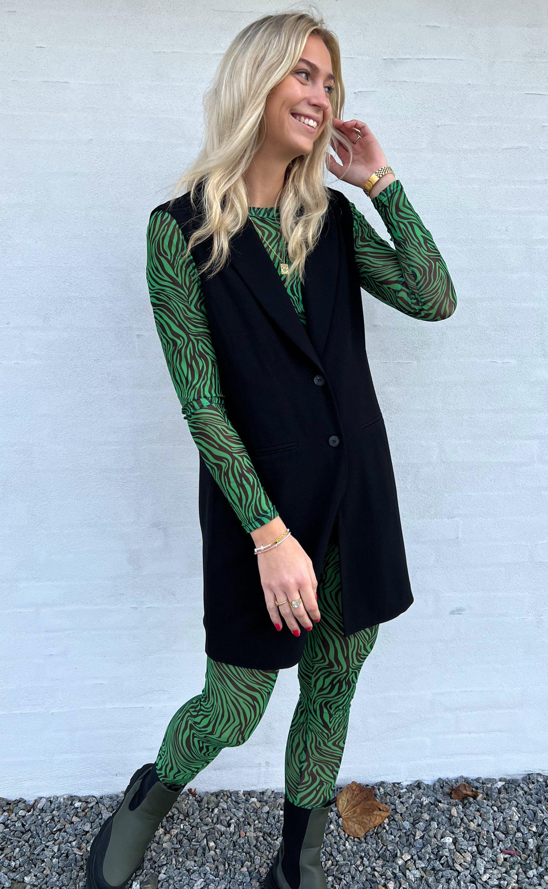 INA Copenhagen Leggings - Sofia - Green Zebra